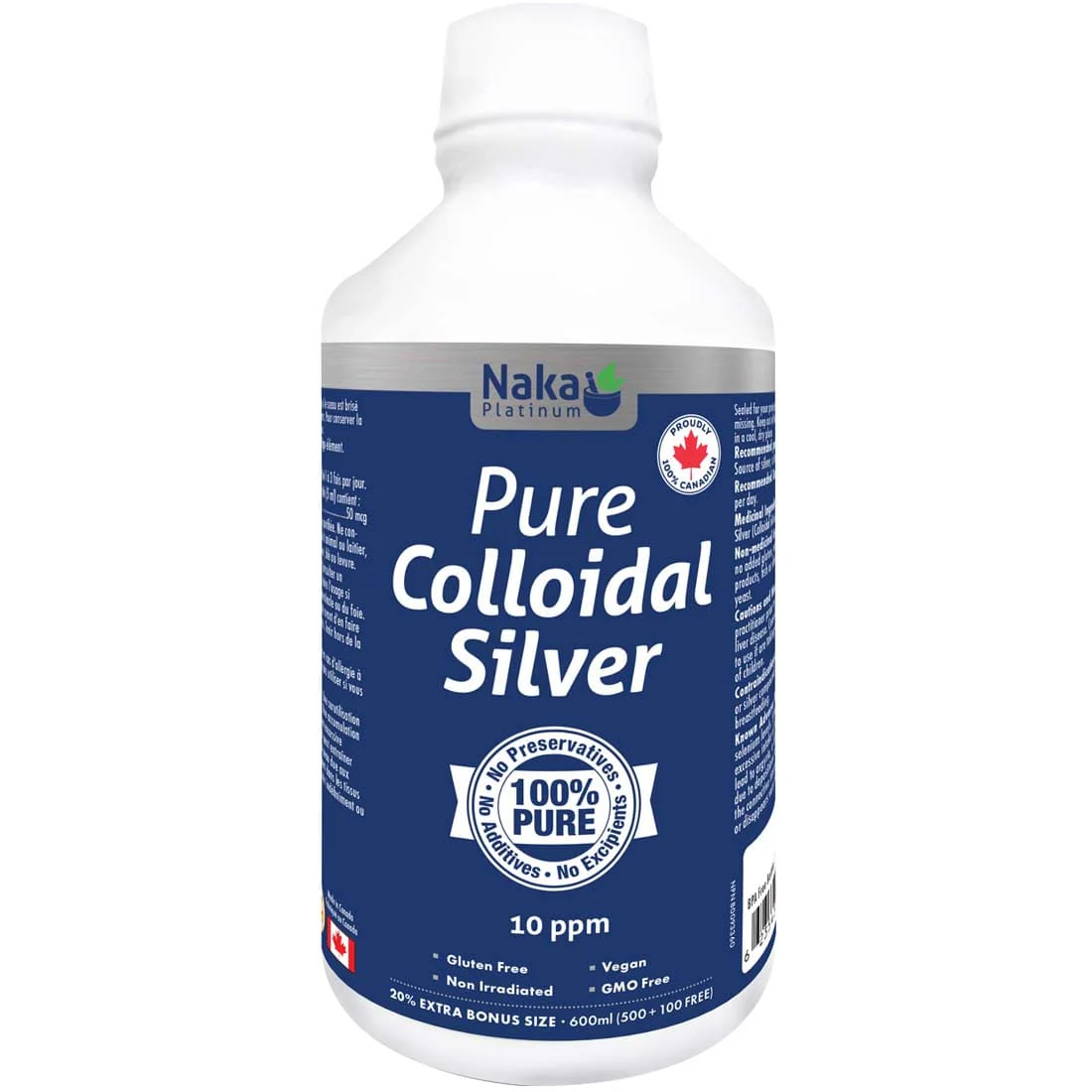 Naka Herbs Platinum Pure Colloidal Silver Liquid 10ppm, 100% Pure Liquid Silver - Image 2