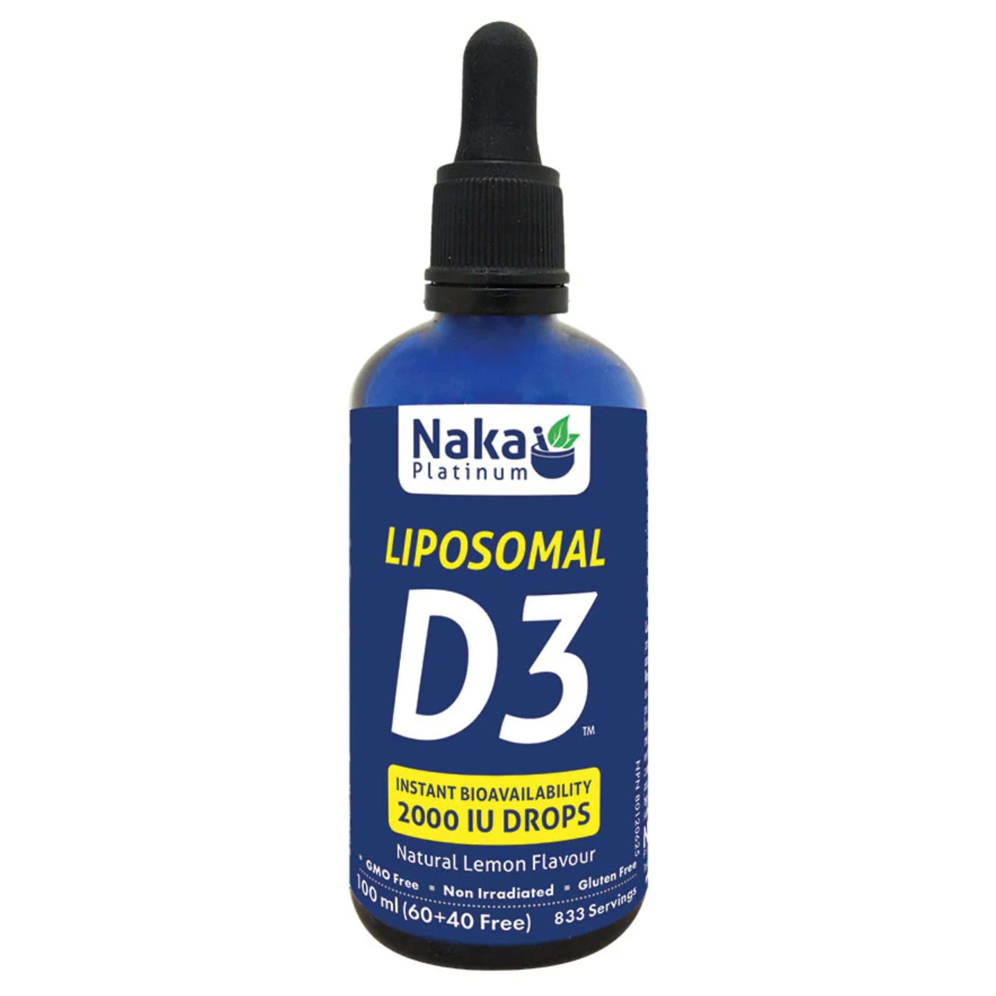 Naka Platinum Liposomal Vitamin D3 2000IU, 100ml
