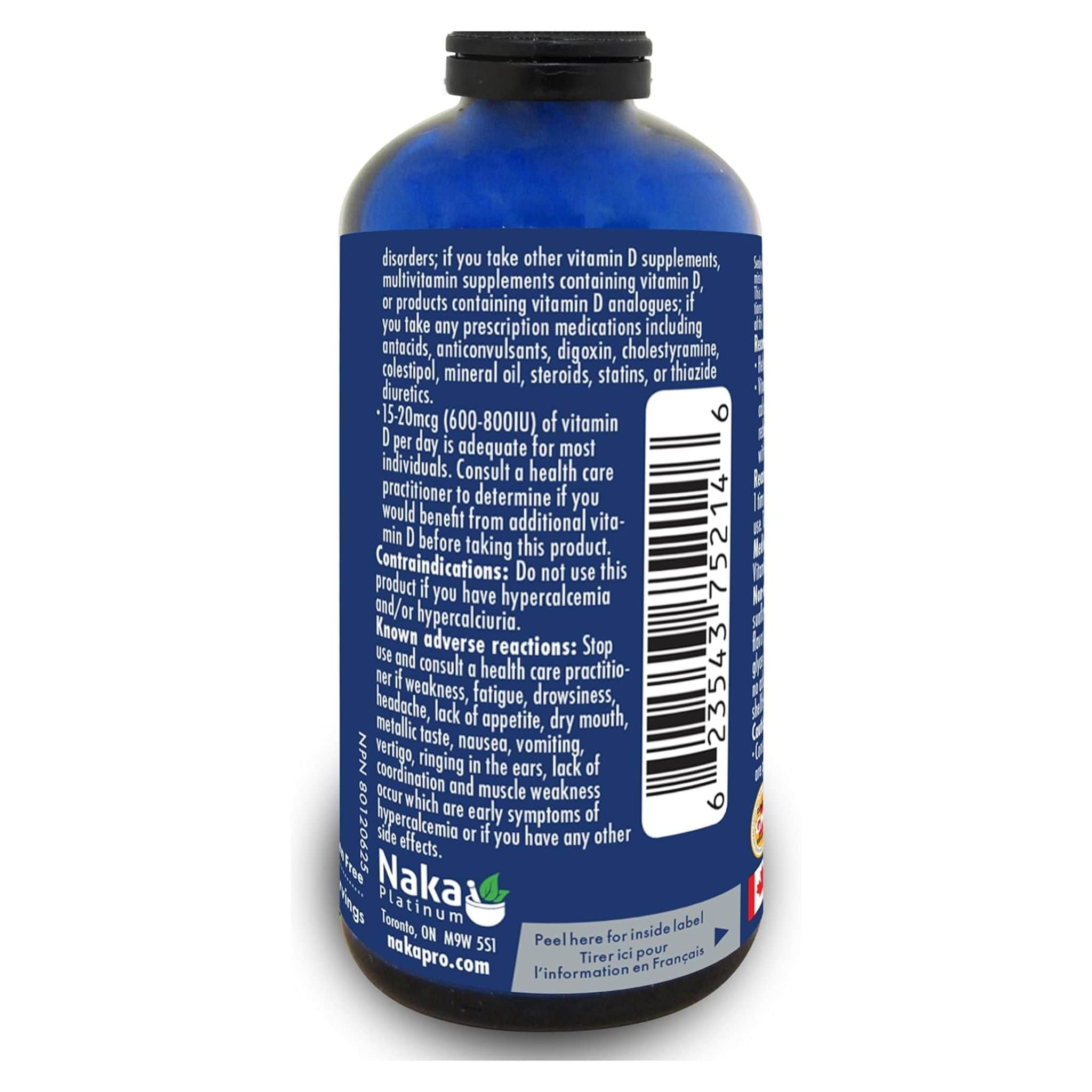 Naka Platinum Liposomal Vitamin D3 2000IU, 100ml - Image 3