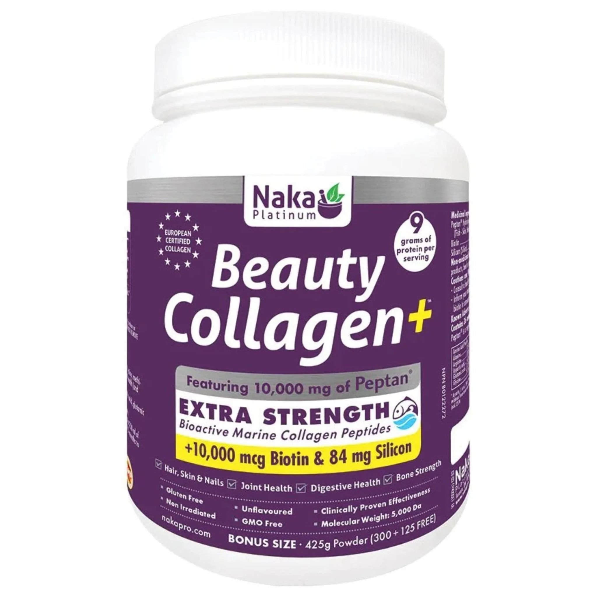 Naka Platinum Beauty All In One Collagen Plus Powder, 425g