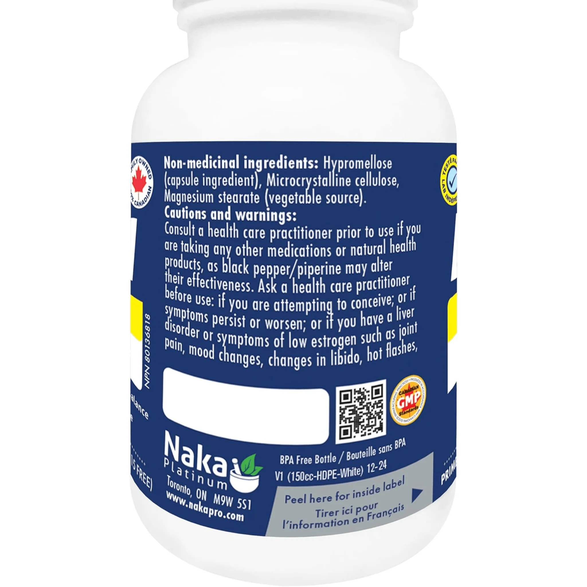 Naka Platinum DIM 200mg with BioPerine Black Pepper, Supports Estrogen Balance and Hormone Health, 75 Vegetable Capsules - Image 3