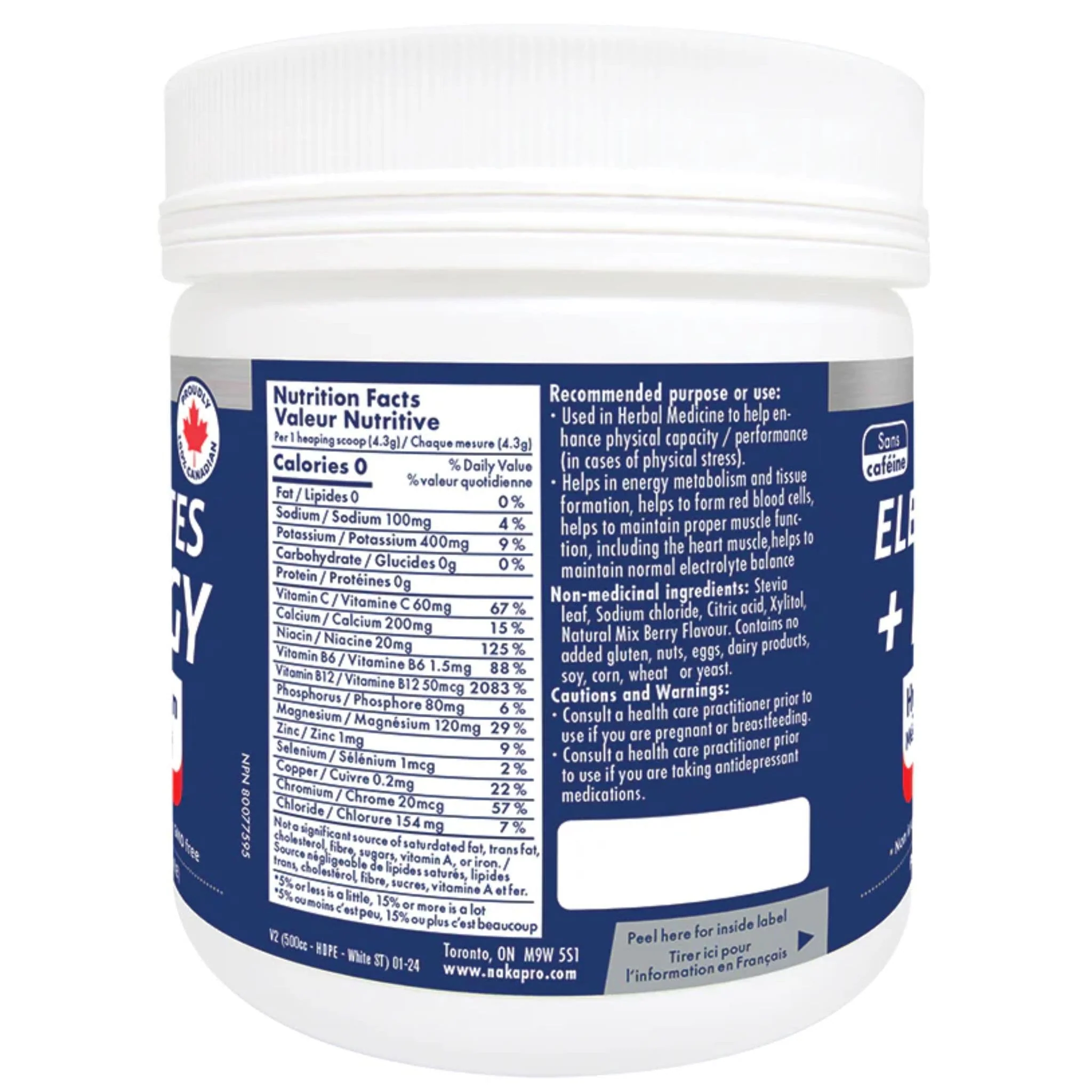 Naka Platinum Electrolytes and Energy Natural Sport Drink Mix Powder, 250g - Image 3