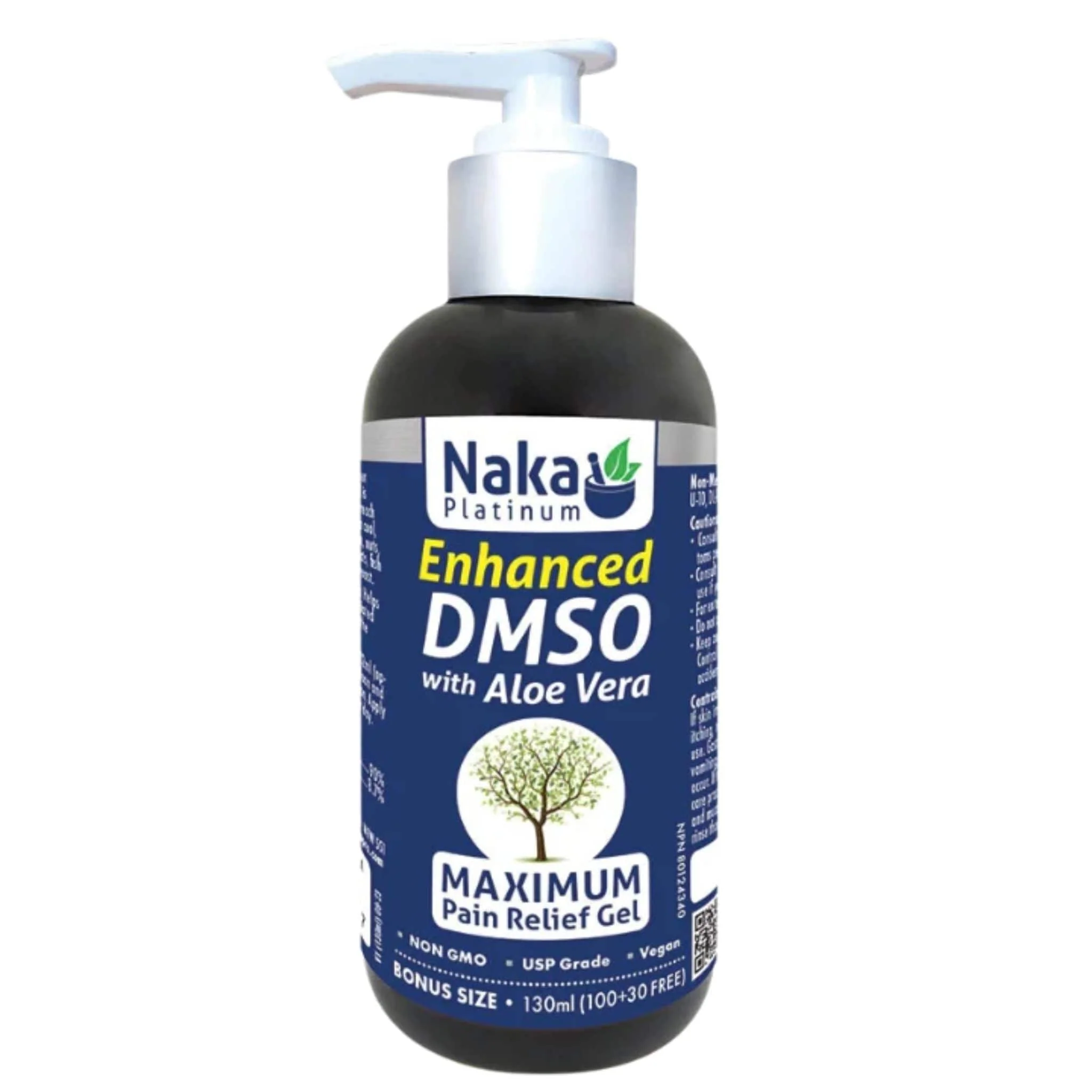 Naka Platinum Enhanced DMSO Gel With Aloe Vera, 130ml