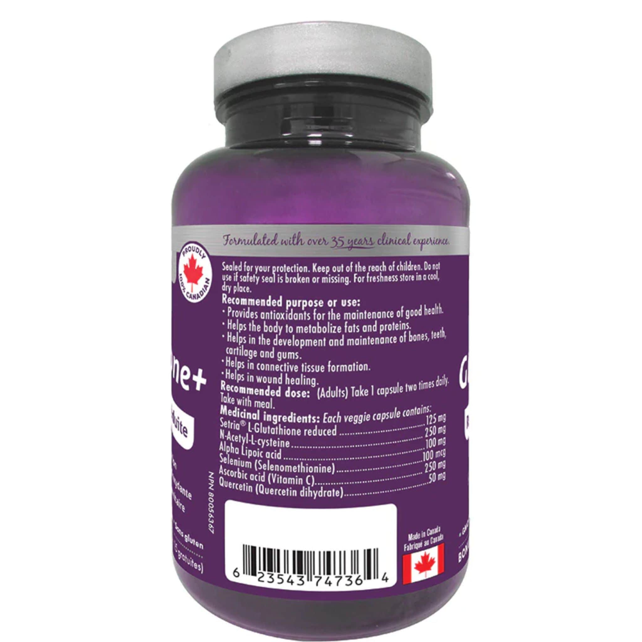 Naka Platinum Glutathione+ 125mg, Setria Glutathione for Detox, Immune Support, and Antioxidant Protection, 75 Vegetable Capsules - Image 3
