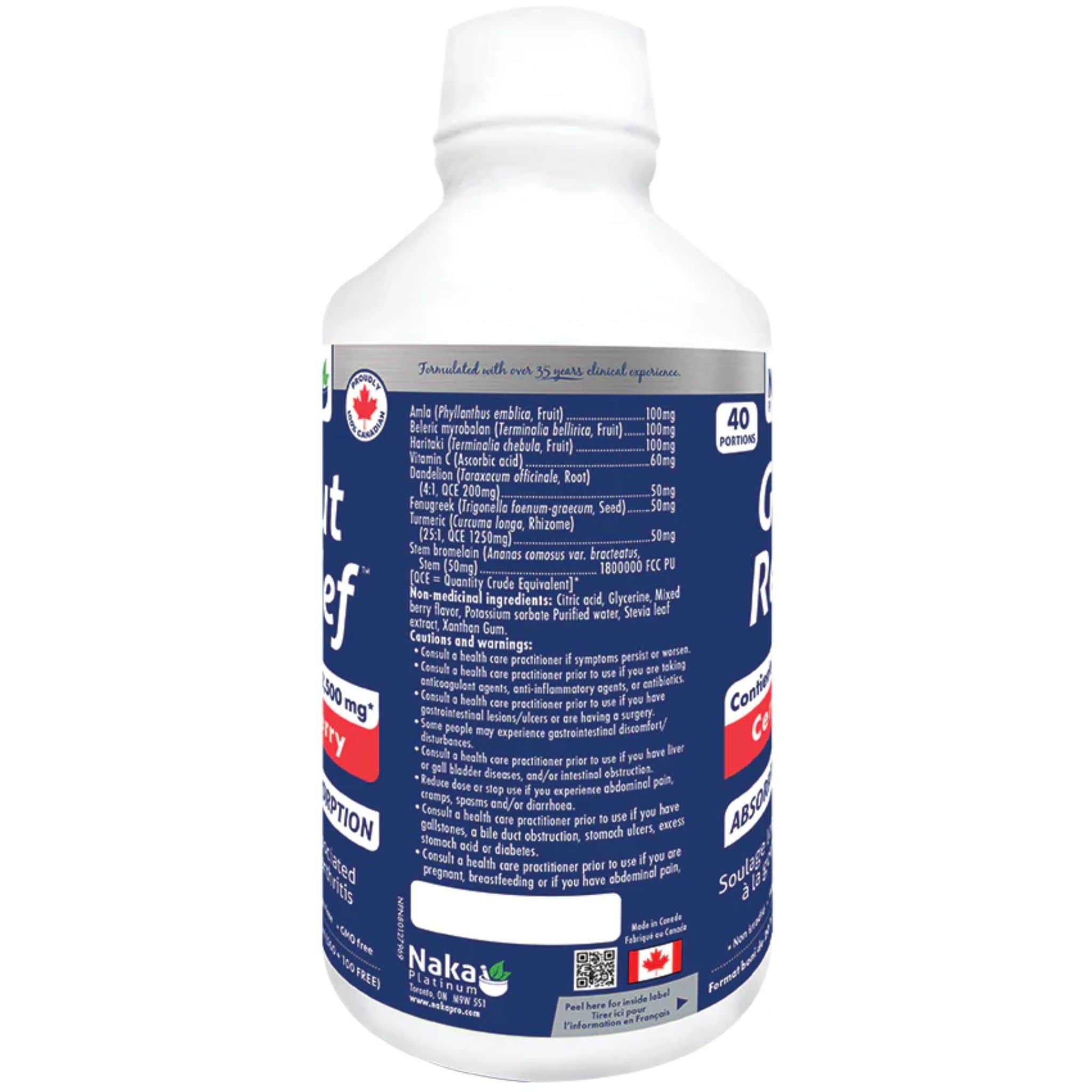 Naka Platinum Gout Relief, Helps Relieve Pain Associated with Gout and Arthritis, 250ml-600ml - Image 4