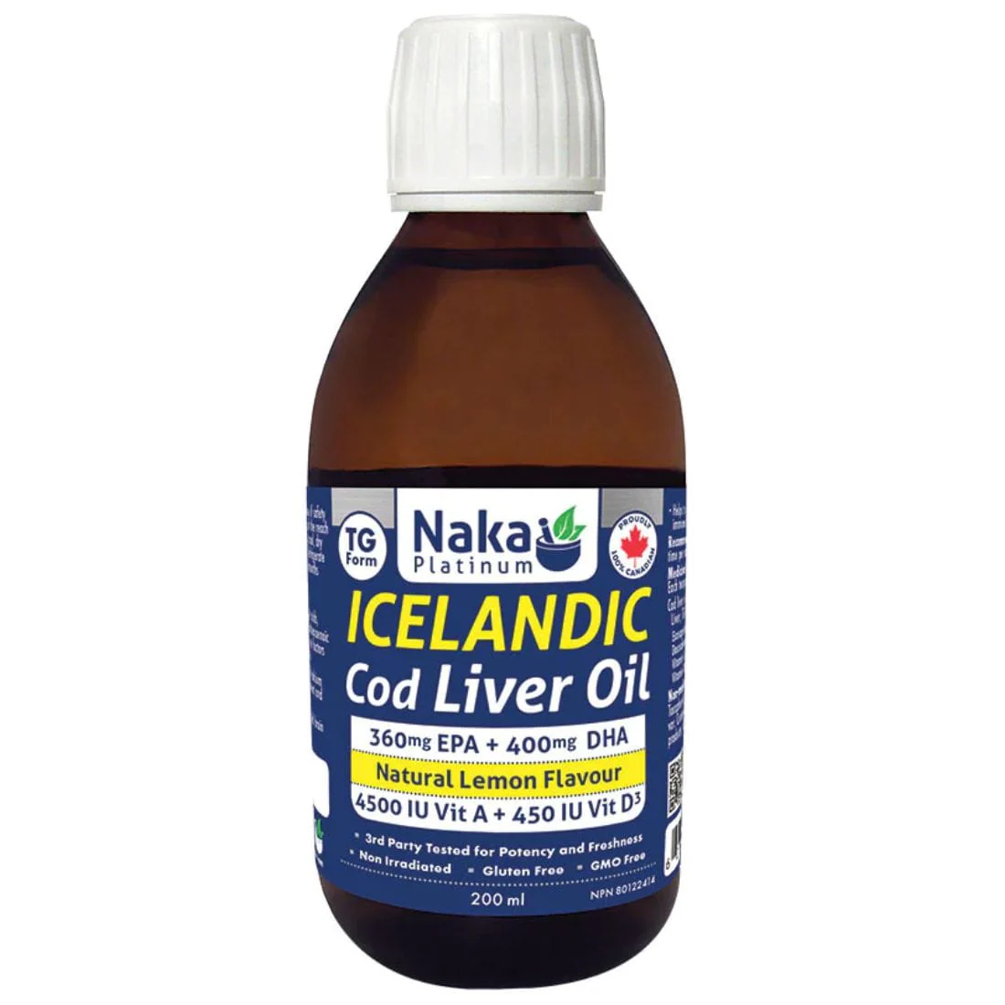 Naka Platinum Icelandic Cod Liver Oil, 4000mg of Cod Liver Oil Liquid - Image 2