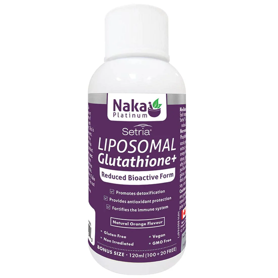 Naka Platinum Liposomal Glutathione,  120ml
