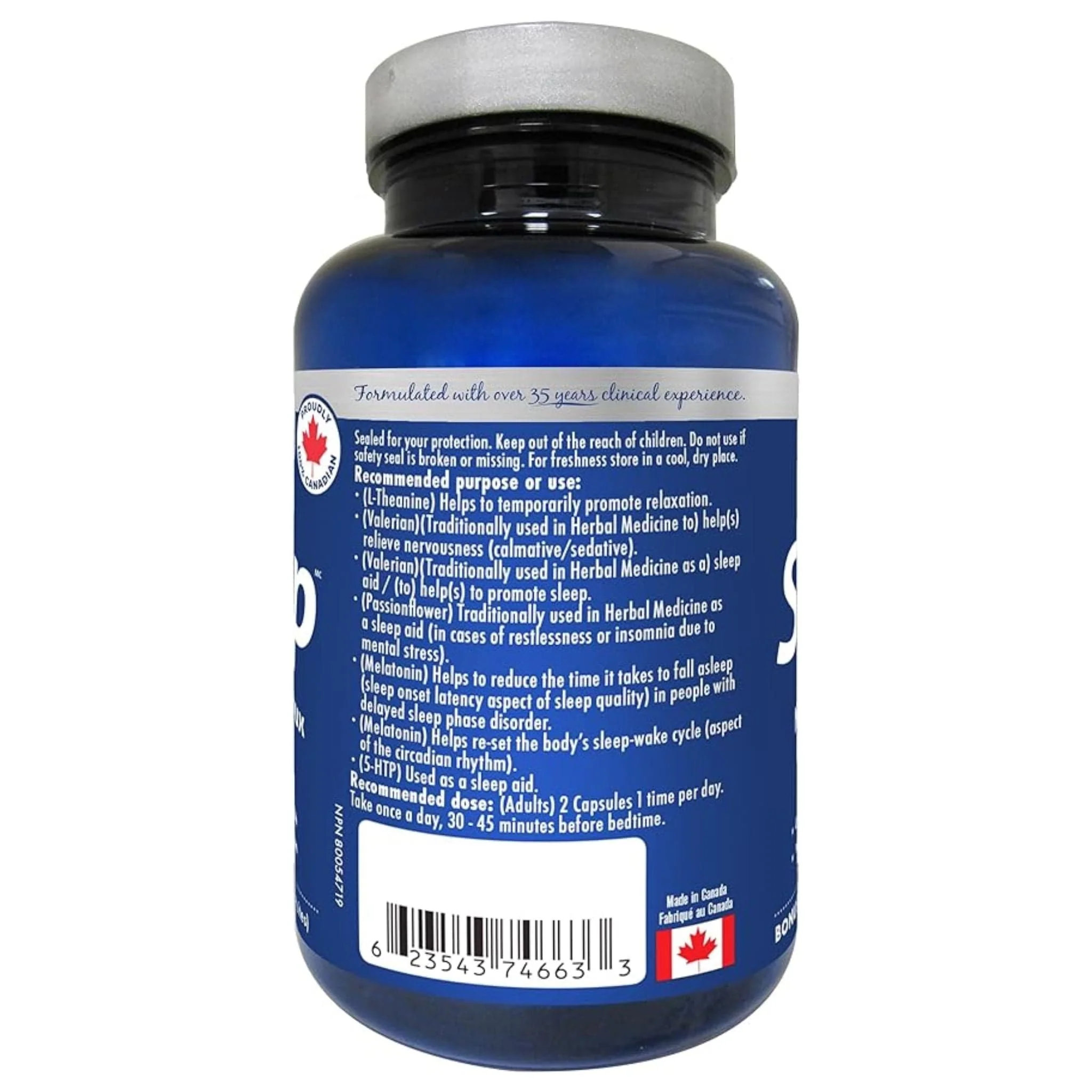 Naka Platinum Pro Sleep, Gentle Sleep Aid, 75 Vegetable Capsules - Image 2