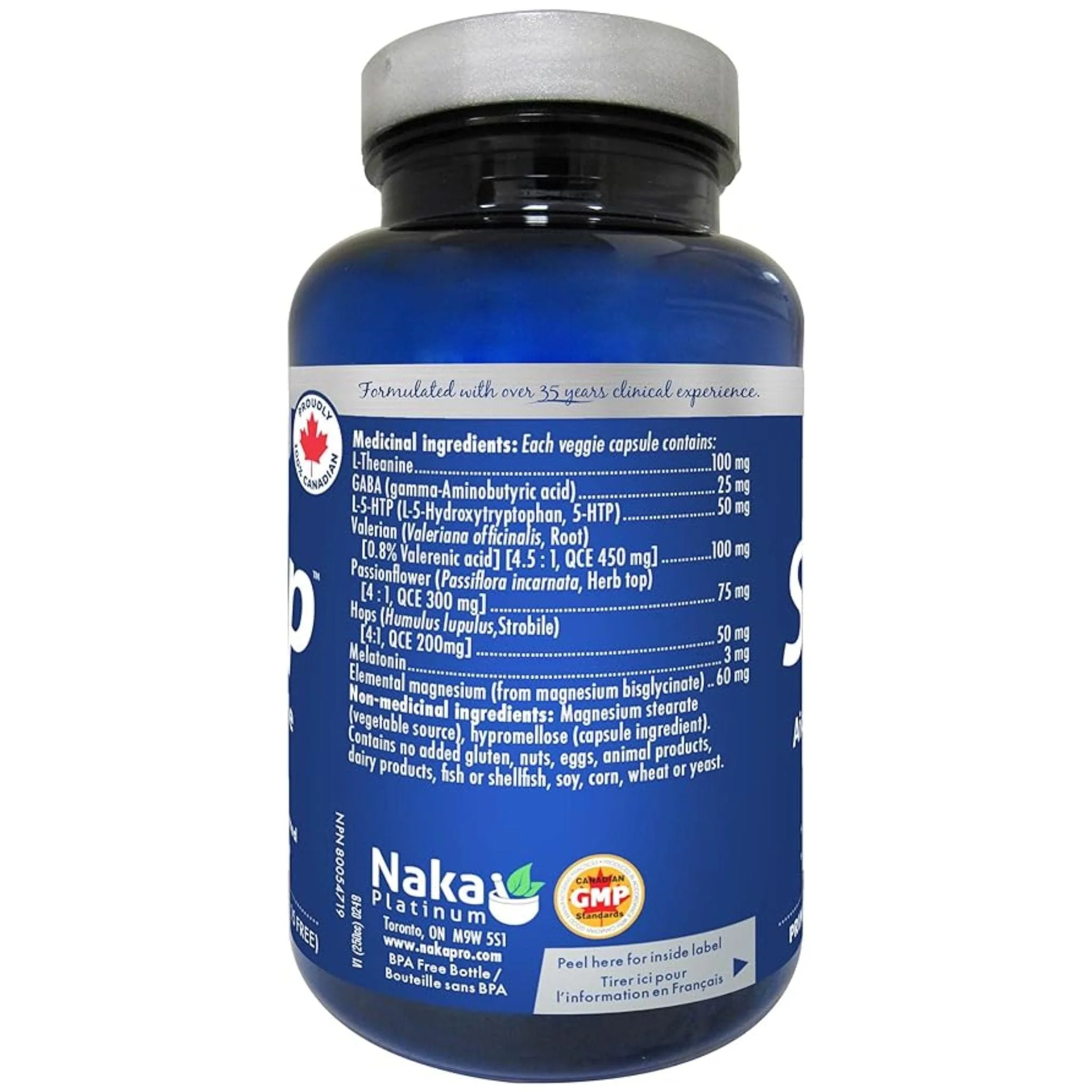 Naka Platinum Pro Sleep, Gentle Sleep Aid, 75 Vegetable Capsules - Image 3