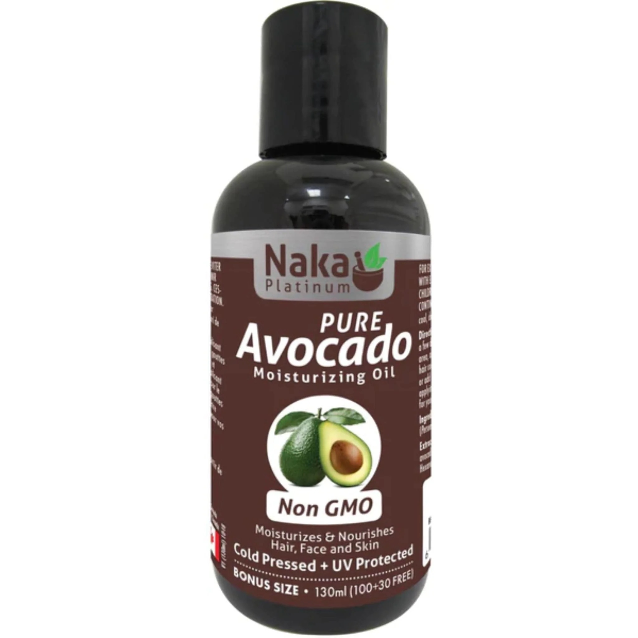 Naka Platinum Pure Avocado Moisturizing Oil, 130ml