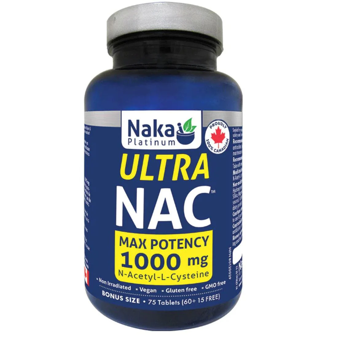 Naka Platinum Ultra NAC 1000mg, Max Potency Tablets - Image 2