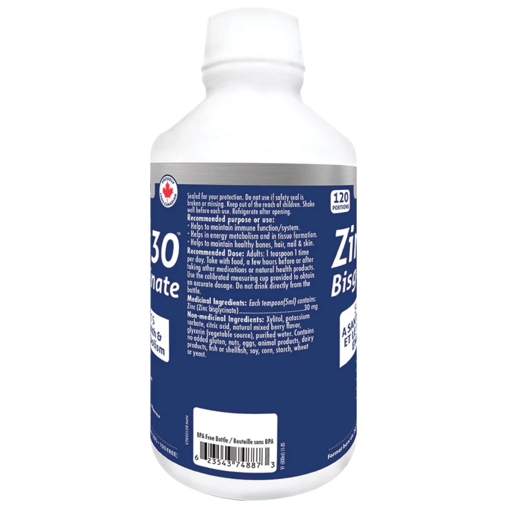 Naka Platinum Zinc 30 Bisglycinate, Supports Immune, Skin and Tissue Health, 600ml - Image 2