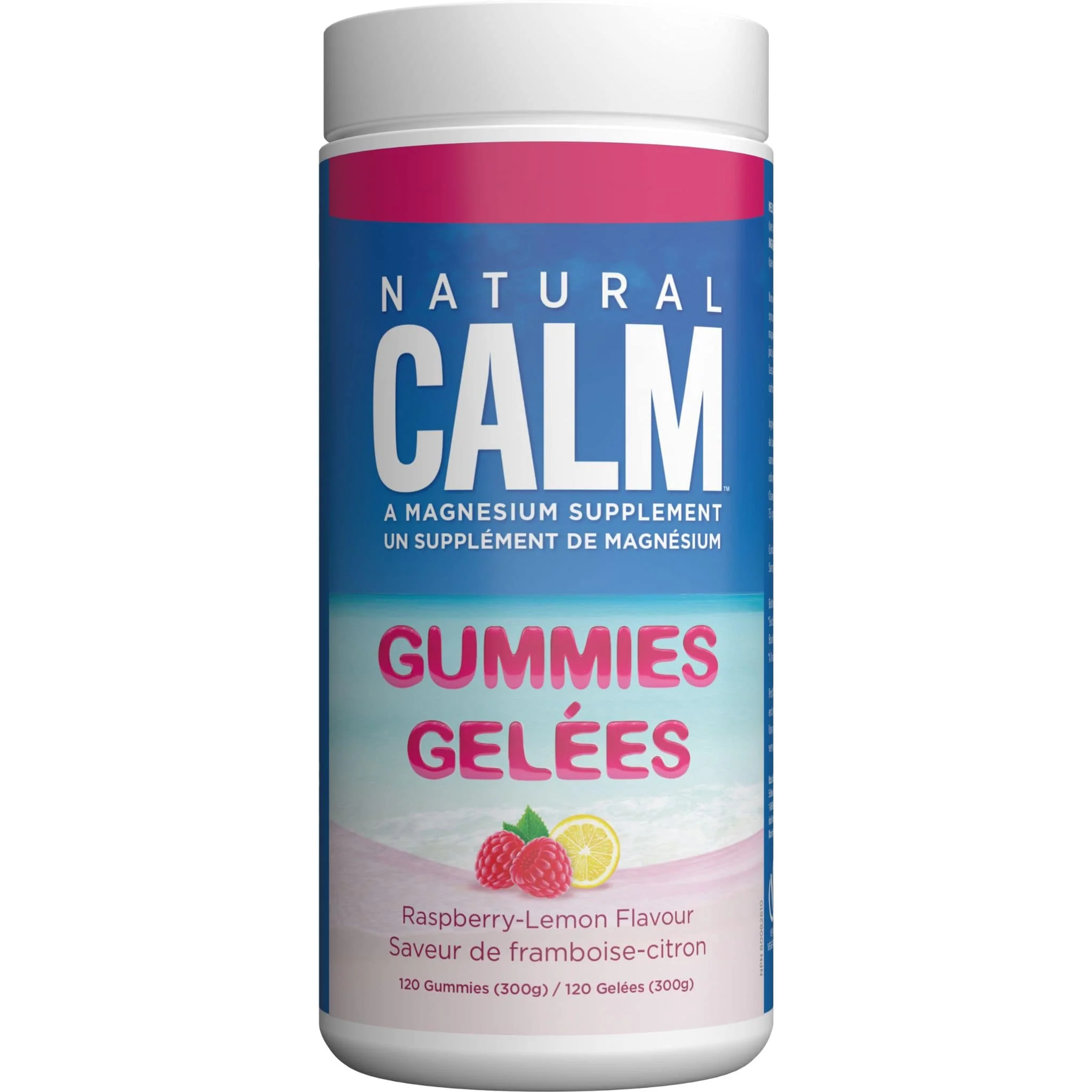 Natural Calm Magnesium Gummies 83mg, Vegan, Gluten-Free, 1g Sugar per Gummy, 120 Delicious Gummies