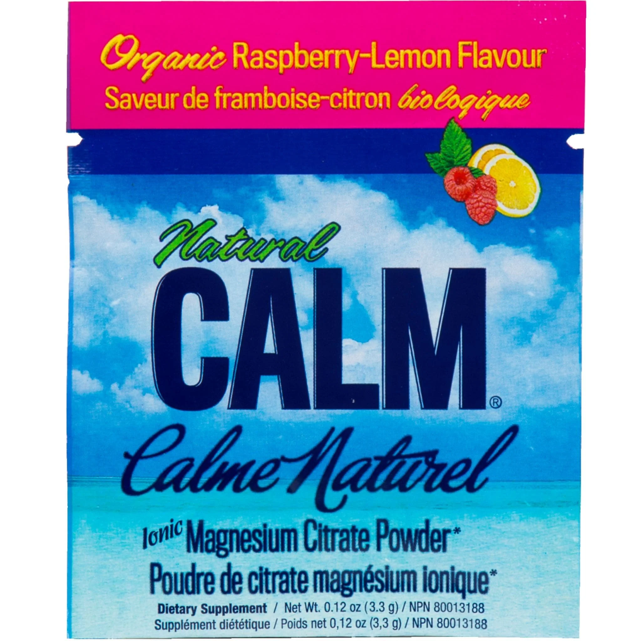 Natural Calm Magnesium Citrate Powder, 1 Serving SAMPLE, 3.3g