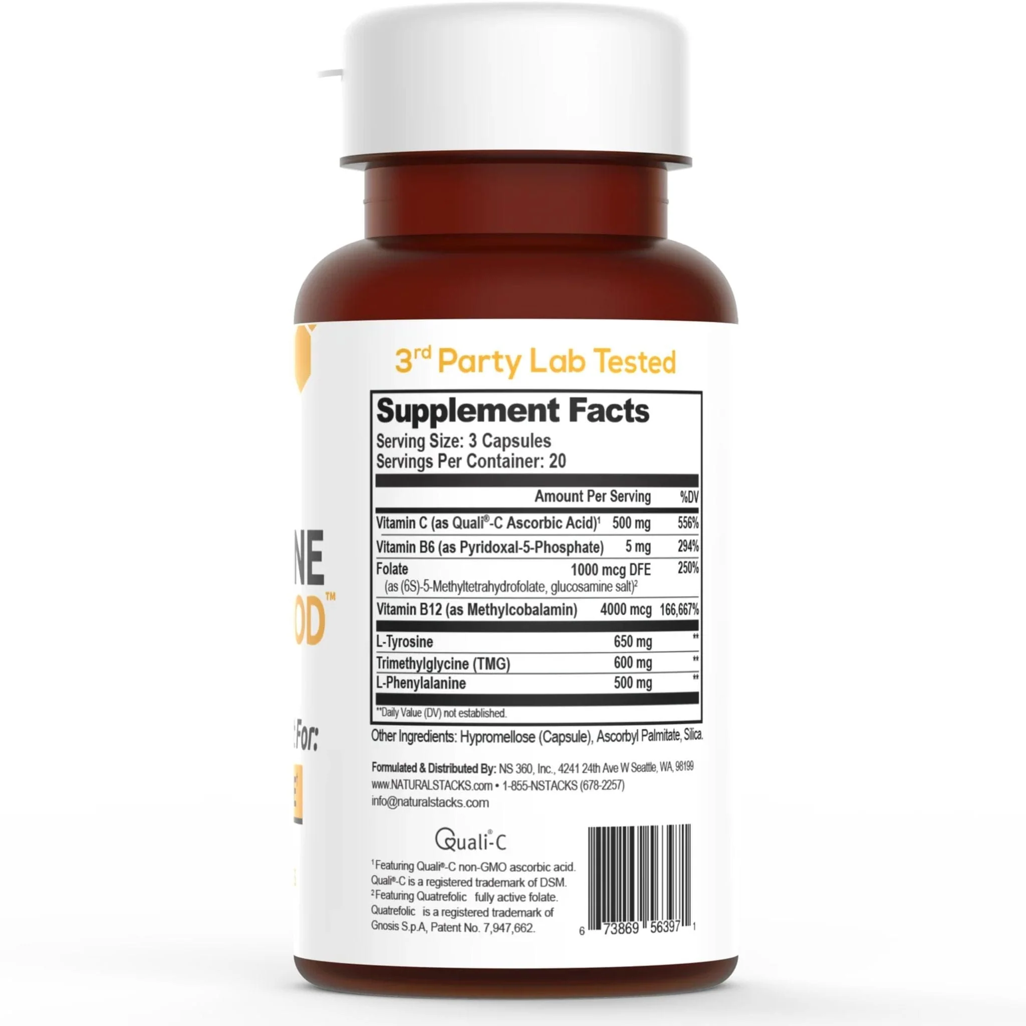 Natural Stacks Dopamine Brain Food, 60 Capsules - Image 2