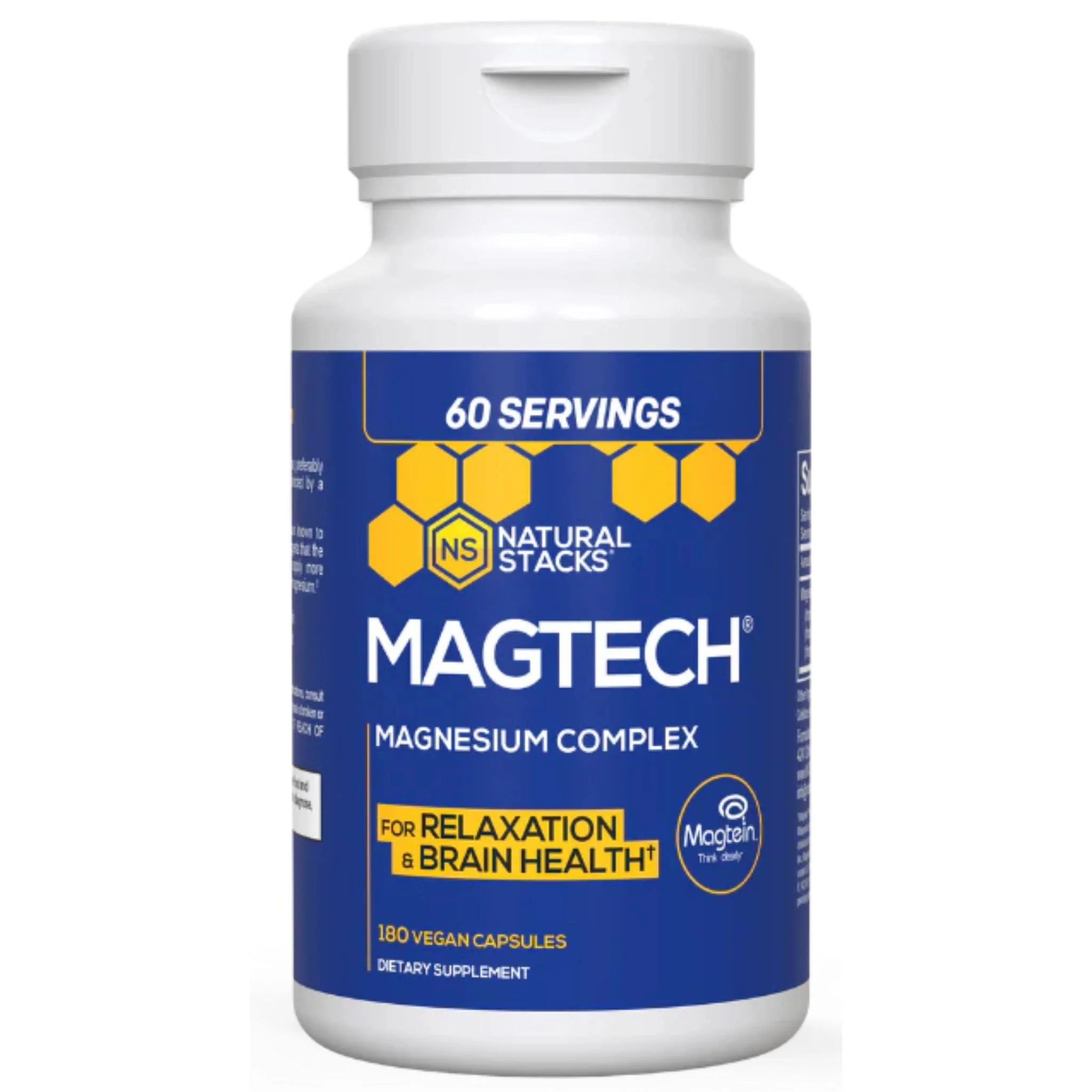 Natural Stacks Magtech Magnesium Complex, 3 Types of Magnesium, 90-180 Capsules - Image 3