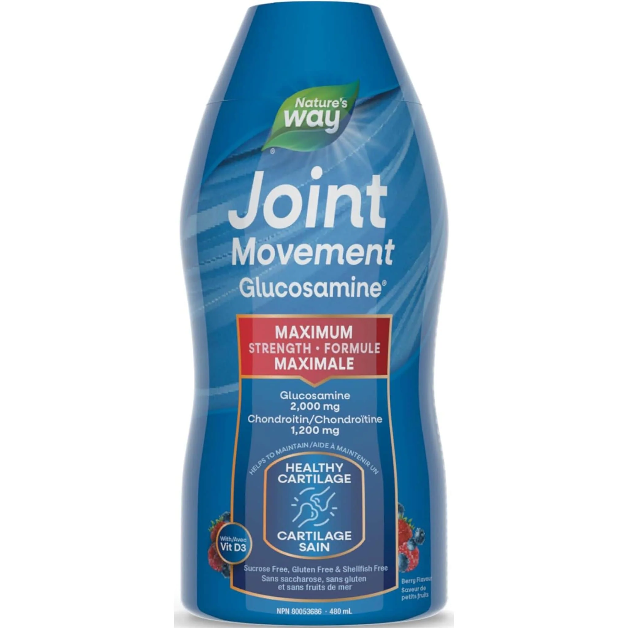 Nature's Way Joint Movement (Liquid Glucosamine), 480ml (Berry Flavour)