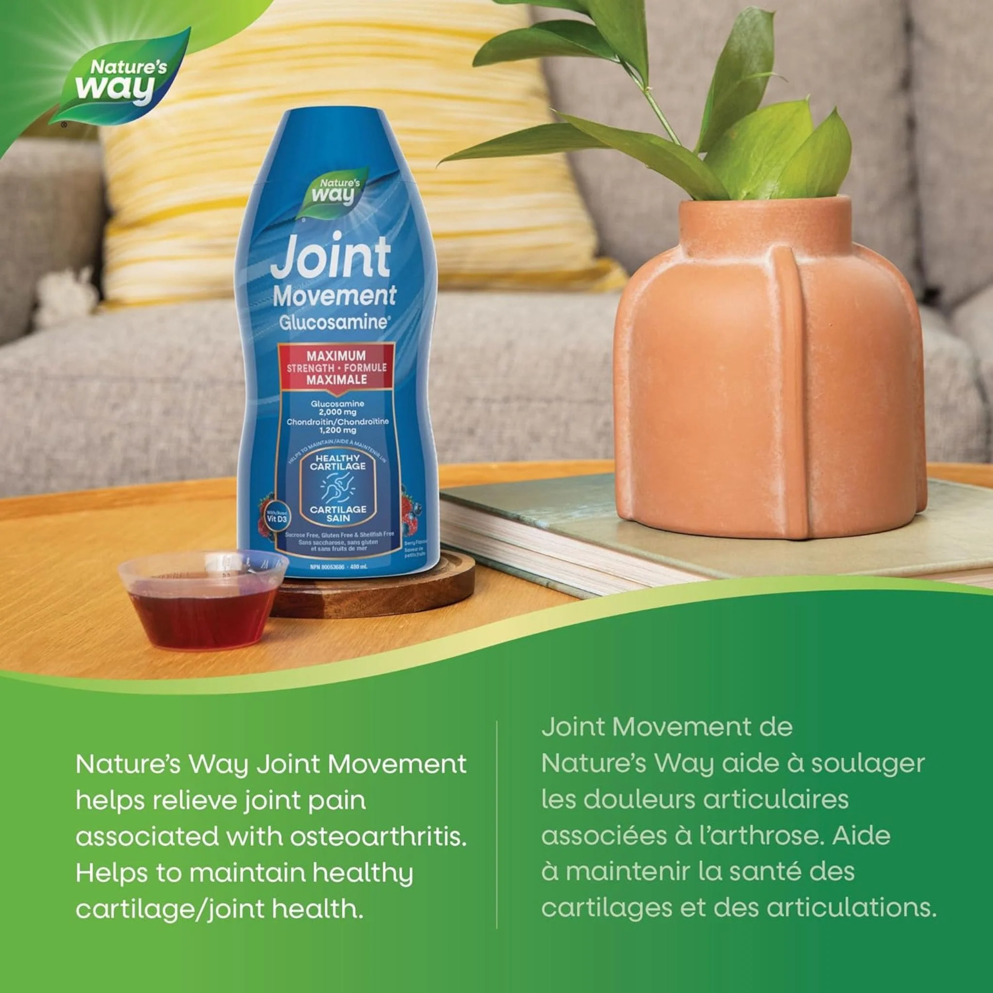 Nature's Way Joint Movement (Liquid Glucosamine), 480ml (Berry Flavour) - Image 5