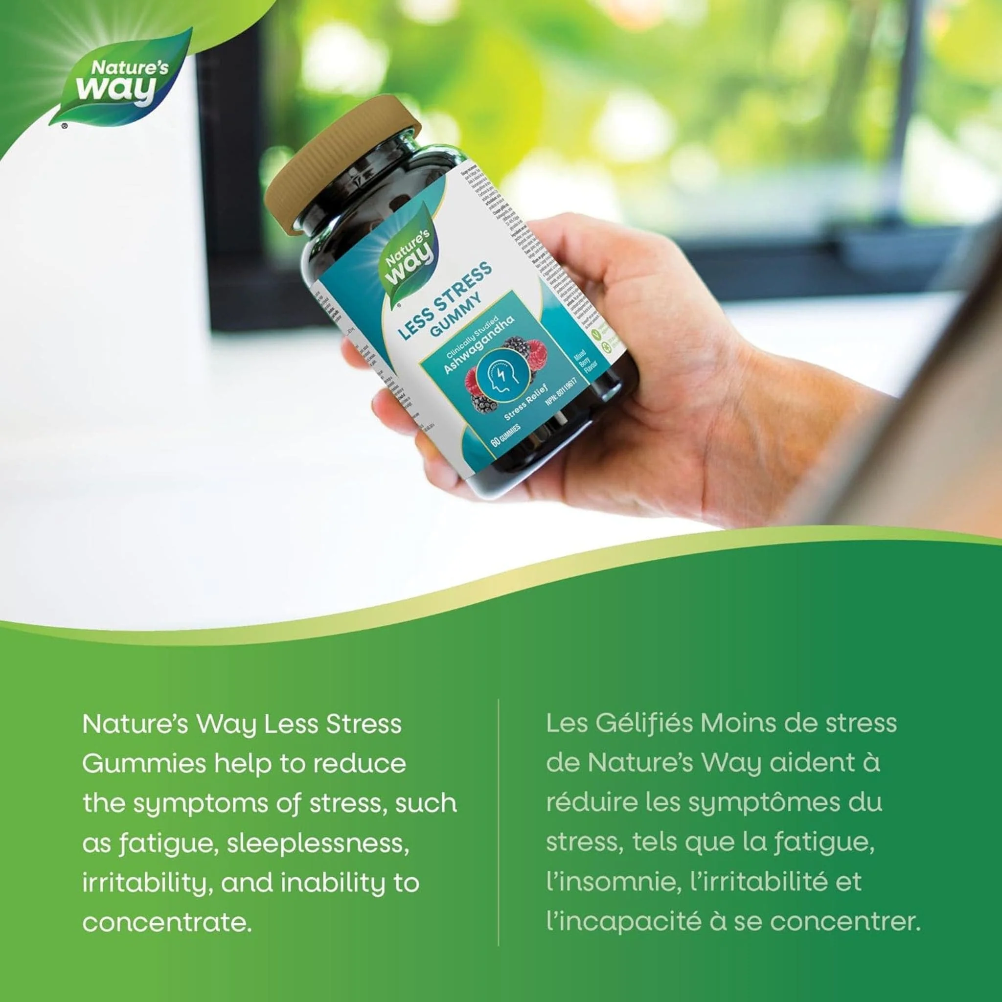 Nature's Way Less Stress Ashwagandha 5:1 Gummies - Image 4