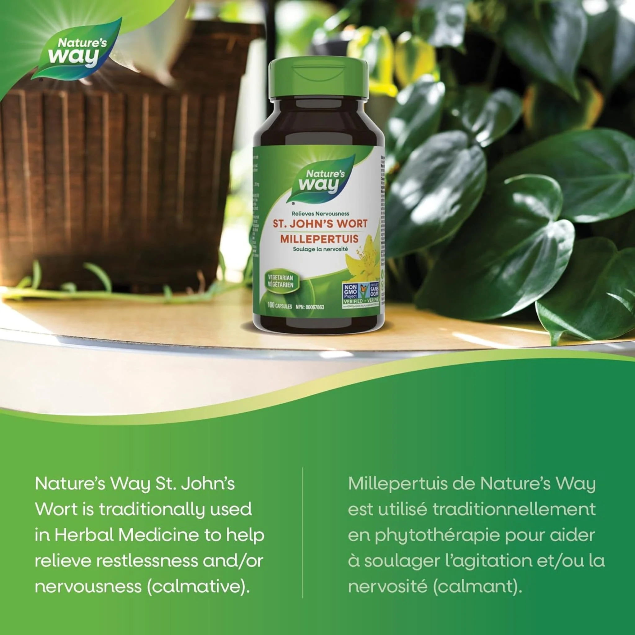Nature's Way St. John’s Wort 350mg, 100 Vegetable Capsules - Image 4