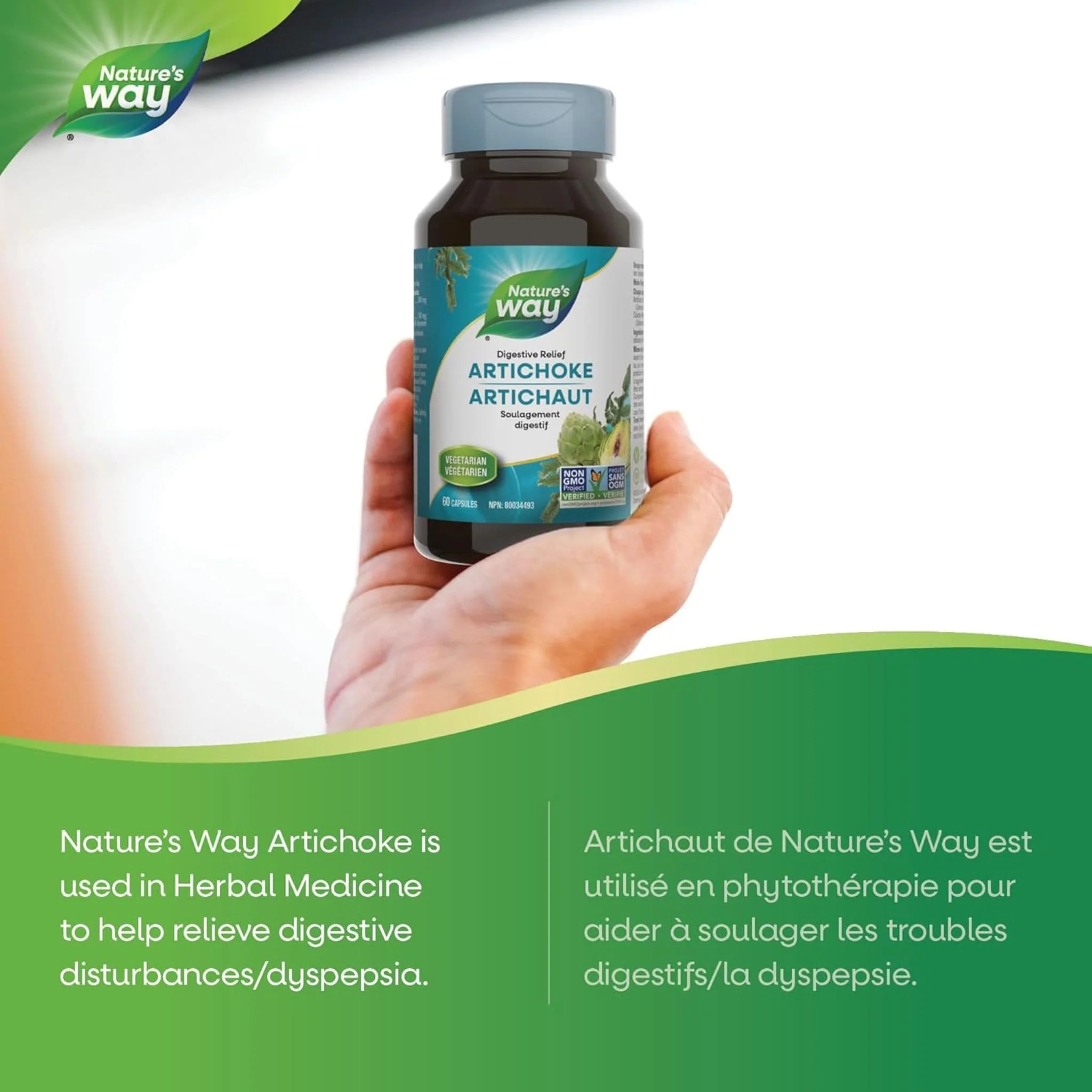 Nature's Way Artichoke Standardized, 60 Capsules - Image 4