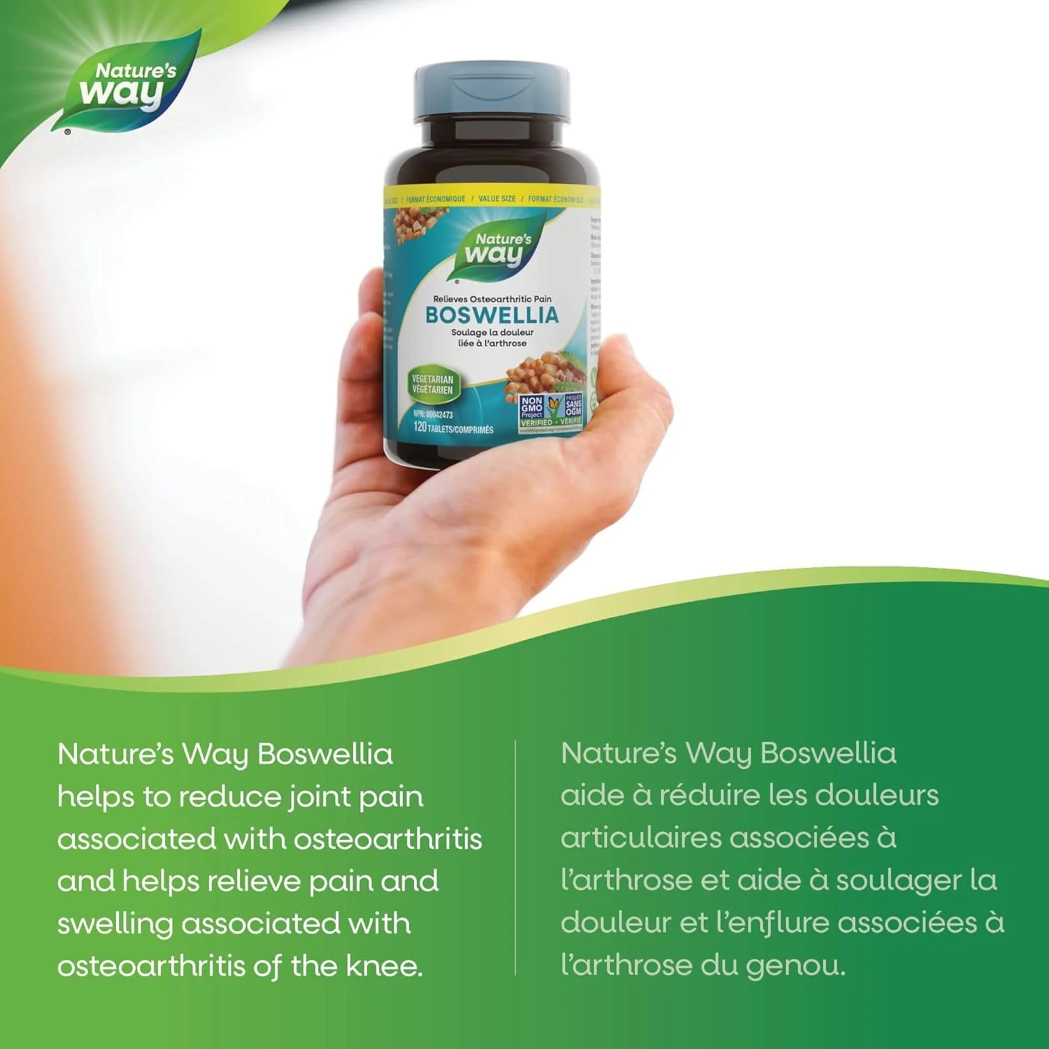 Nature's Way Boswellia Standardized Tablets, 65% Boswellic Acid, Non-GMO - Image 9