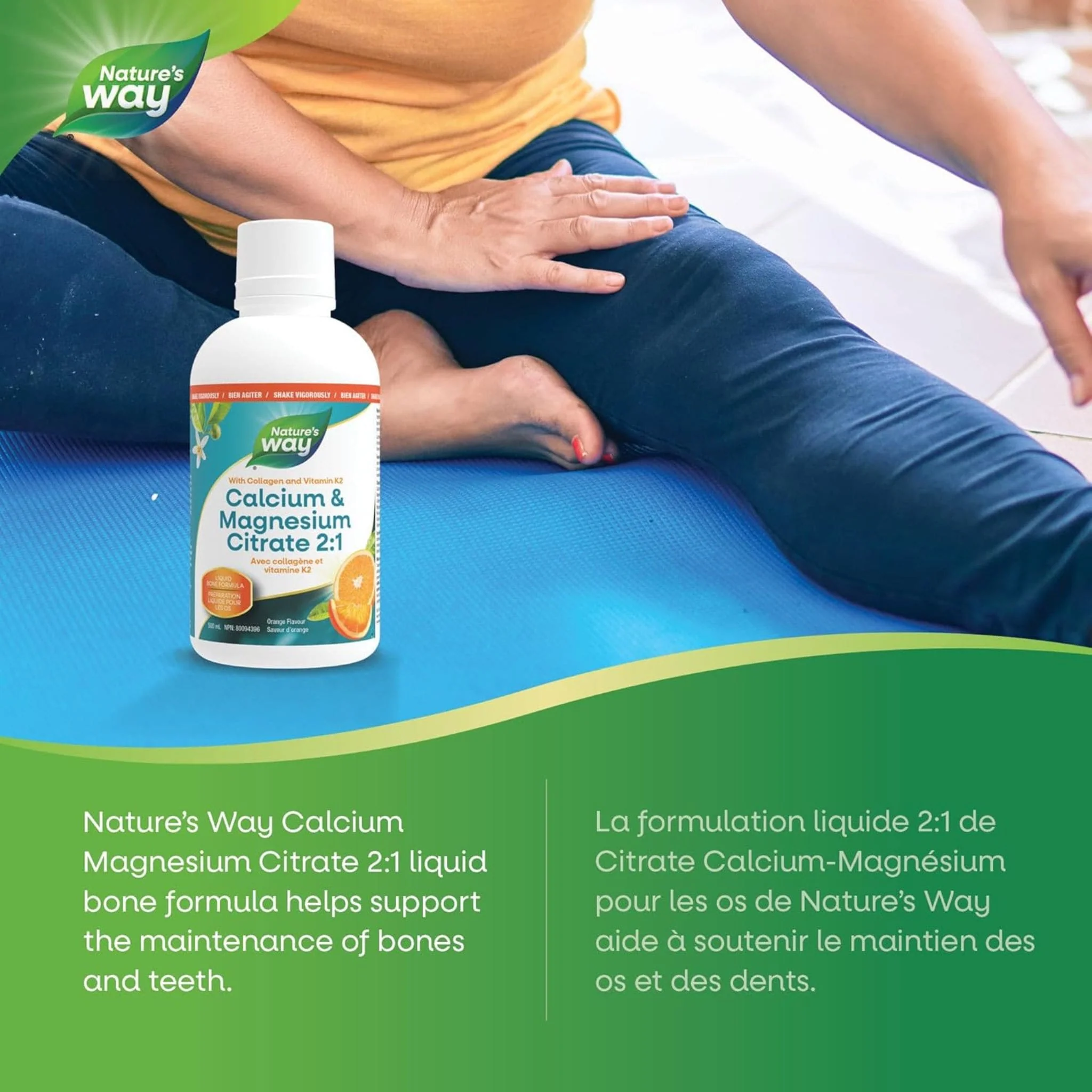 Nature's Way Calcium & Magnesium Citrate (2:1) with Vitamin K2 & Collagen, 500ml - Image 12