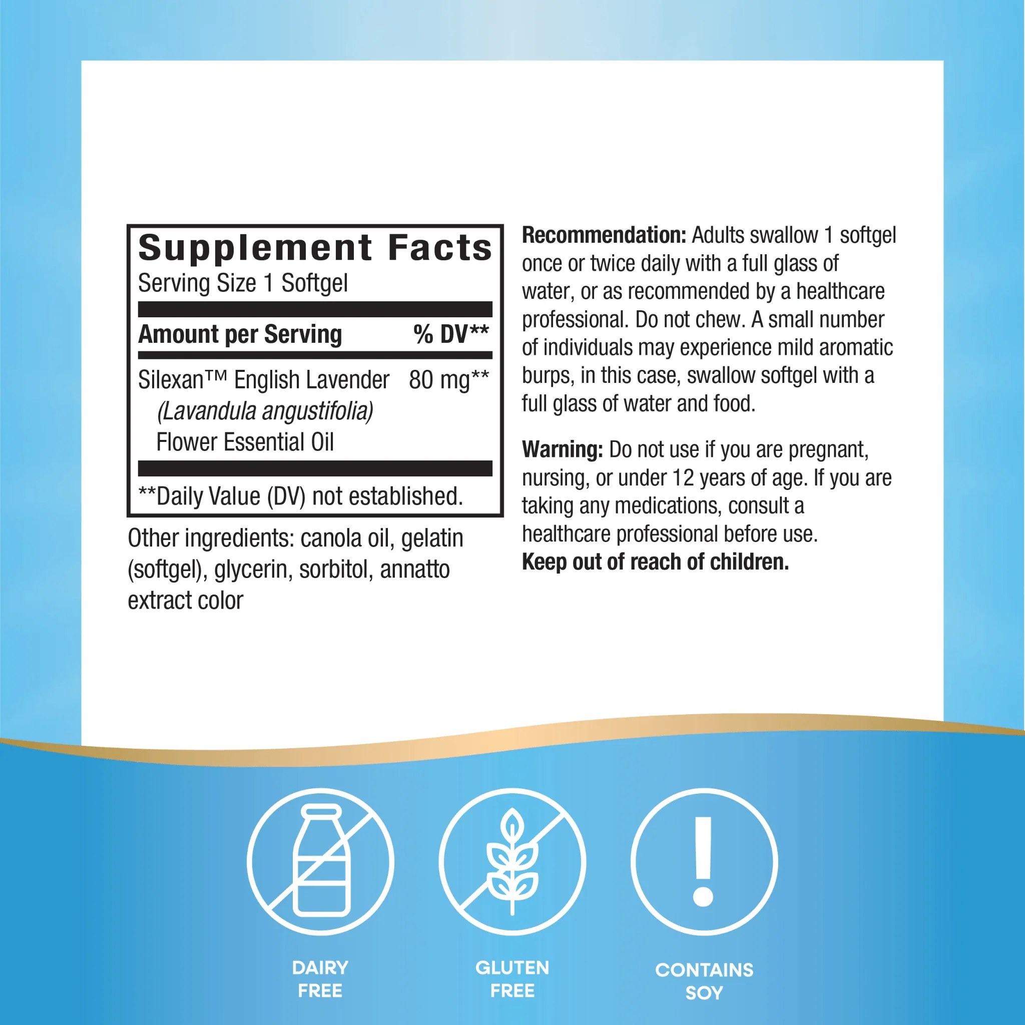 Nature's Way CalmAid with Silexa Lavender Oil, Stress and Anxiety Support, 30 Softgels - Image 7