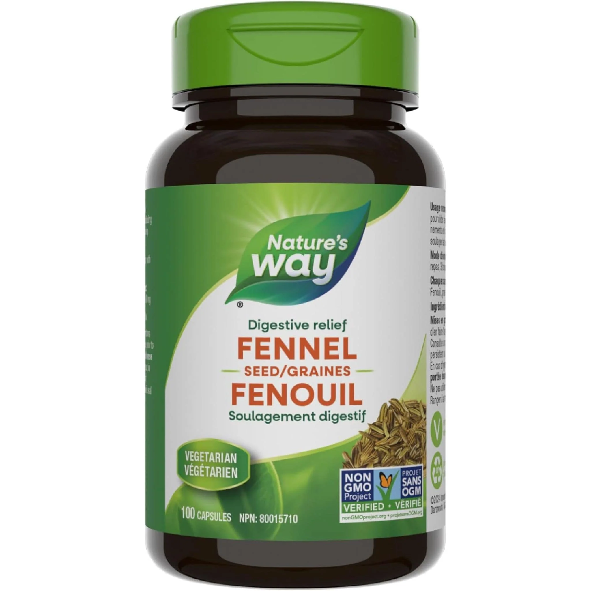 Nature's Way Fennel Seed, 100 Vegetable Capsules