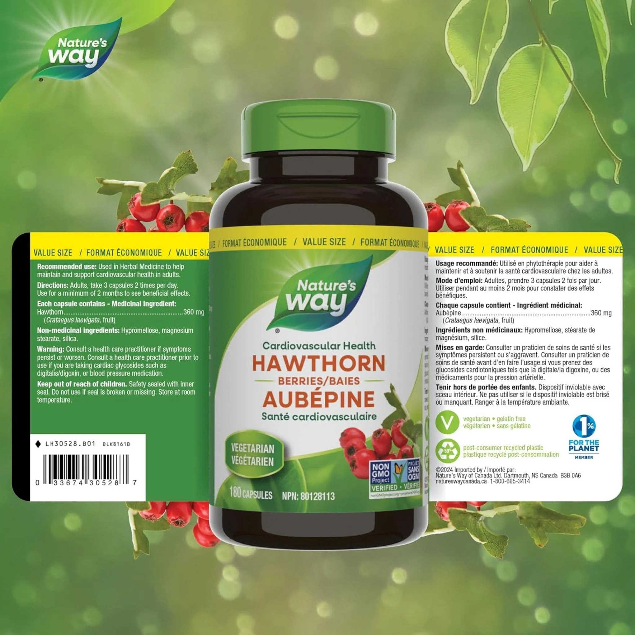 Nature's Way Hawthorn Berries 360mg Capsules - Image 8