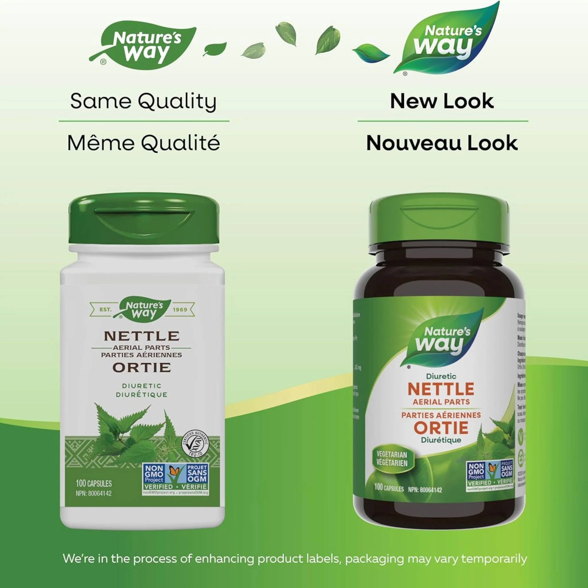 Nature's Way Nettle 435mg, Diuretic, 100 Vegetable Capsules - Image 5