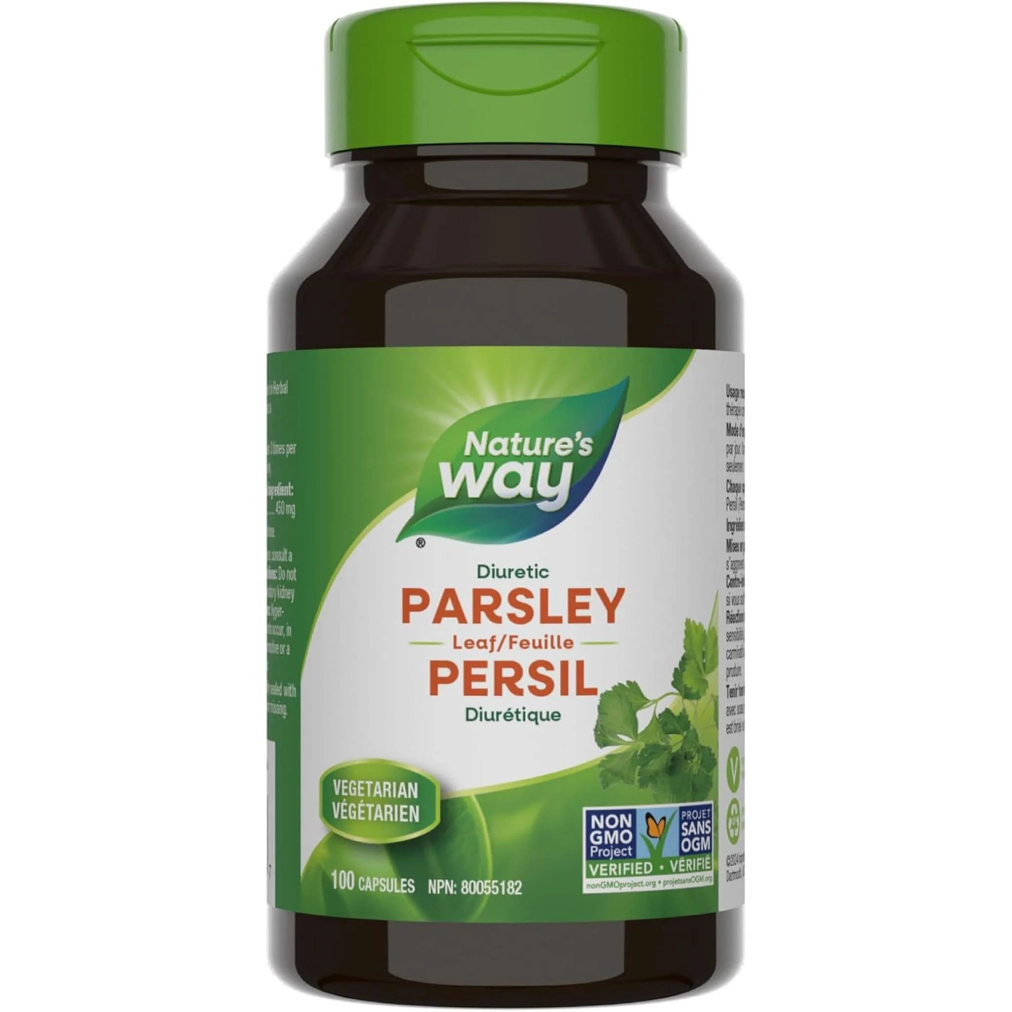 Nature's Way Parsley Leaf, 450mg 100 Vegetable Capsules