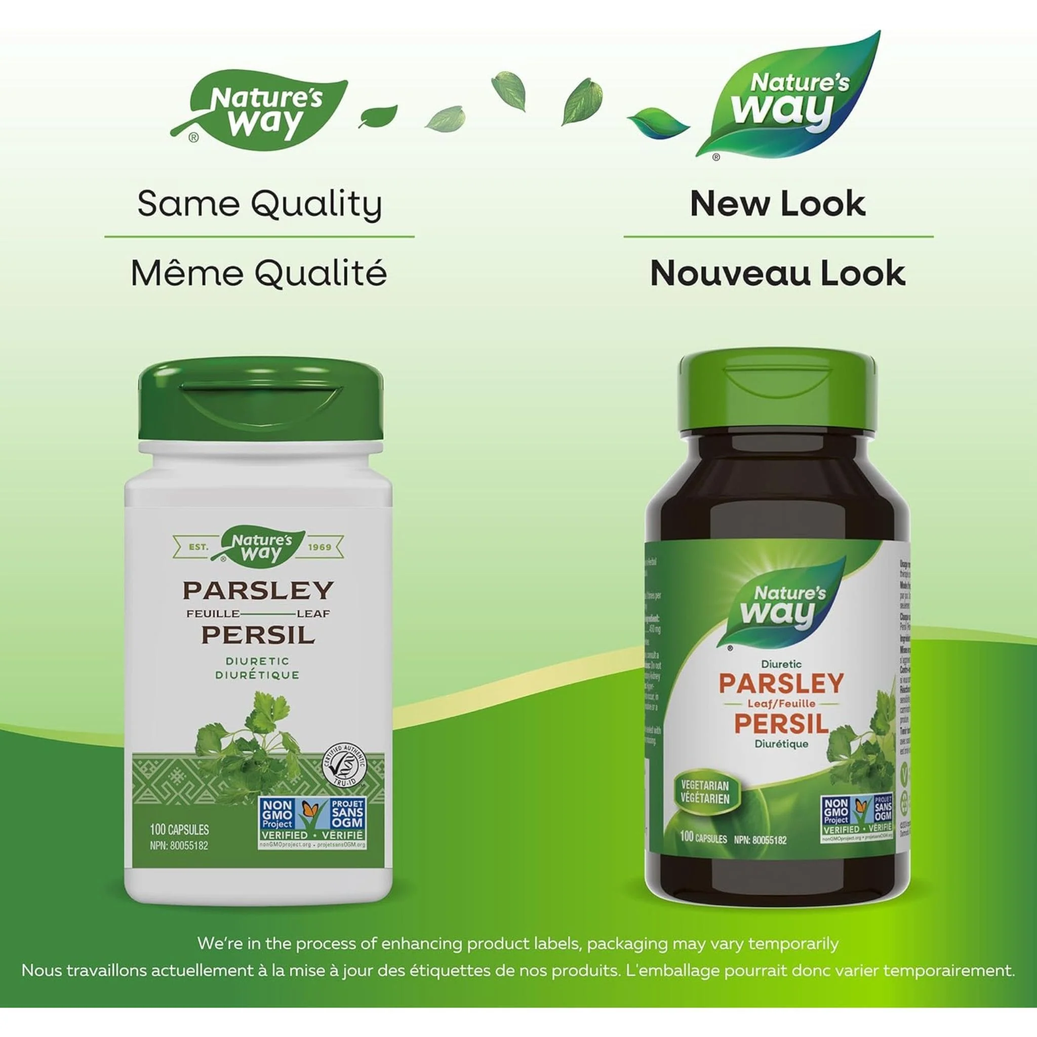 Nature's Way Parsley Leaf, 450mg 100 Vegetable Capsules - Image 2