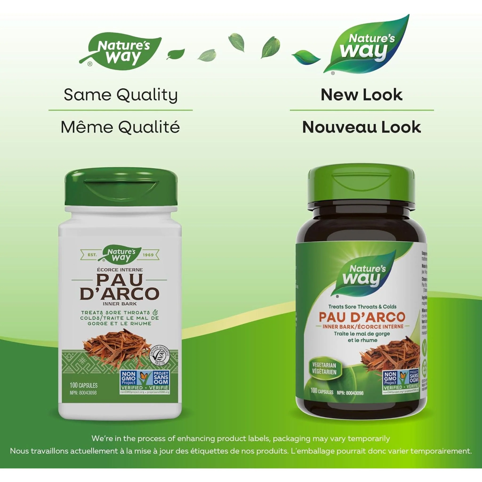 Nature's Way Pau d’Arco 545mg, Inner Bark (For Sore Throat and Colds) - Image 7
