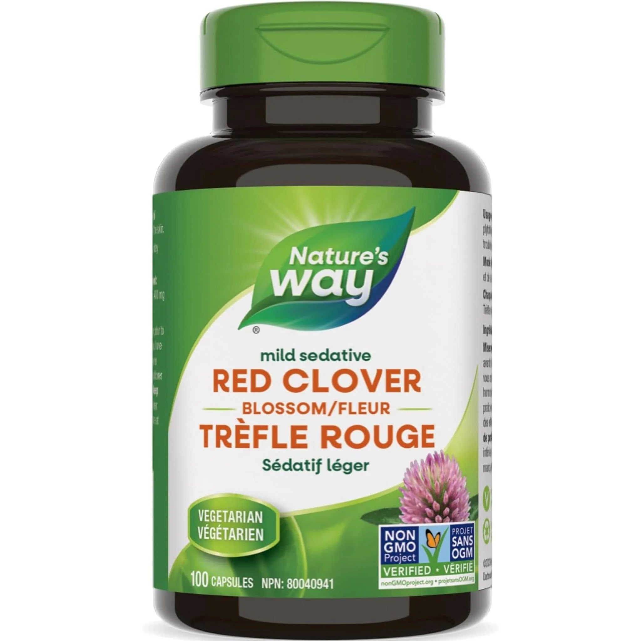 Nature's Way Red Clover Blossoms, 100 Capsules