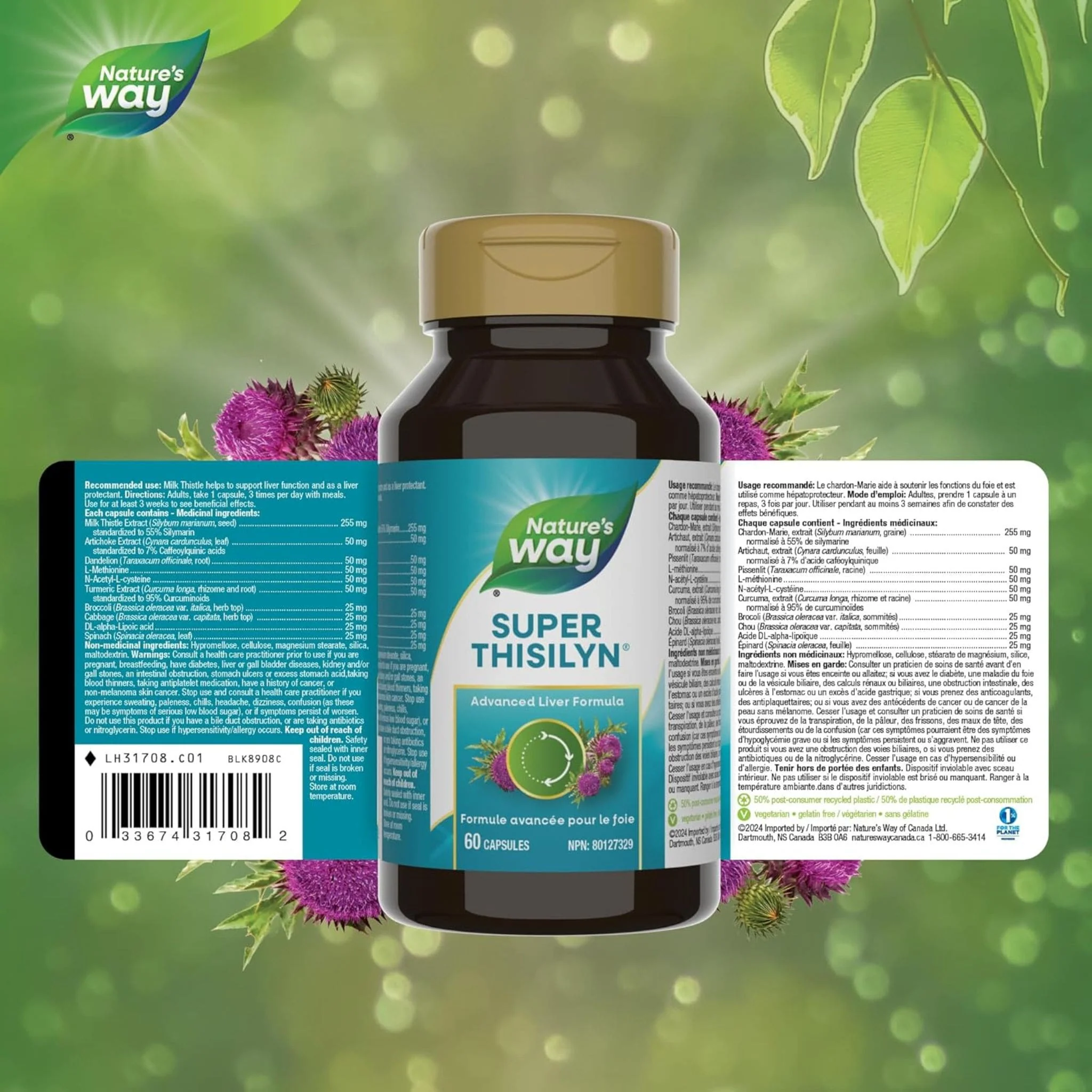 Nature's Way Super Thisilyn Advanced Liver and Gallbladder Support, 60 Vegetable Capsules - Image 2