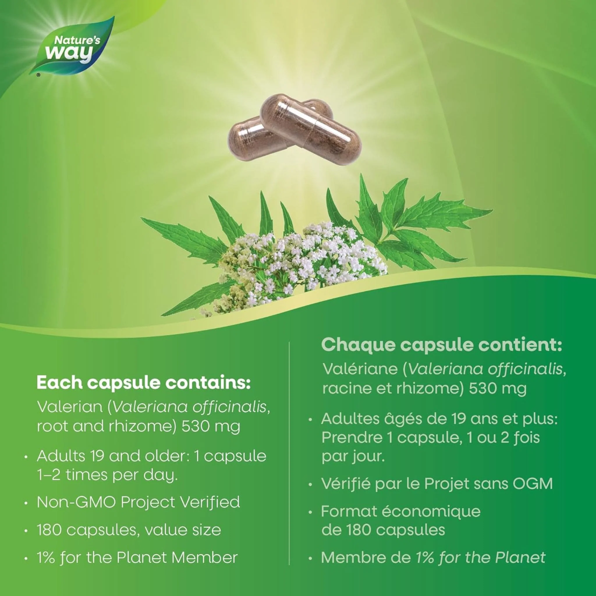 Nature's Way Valerian Root, 530mg - Image 11