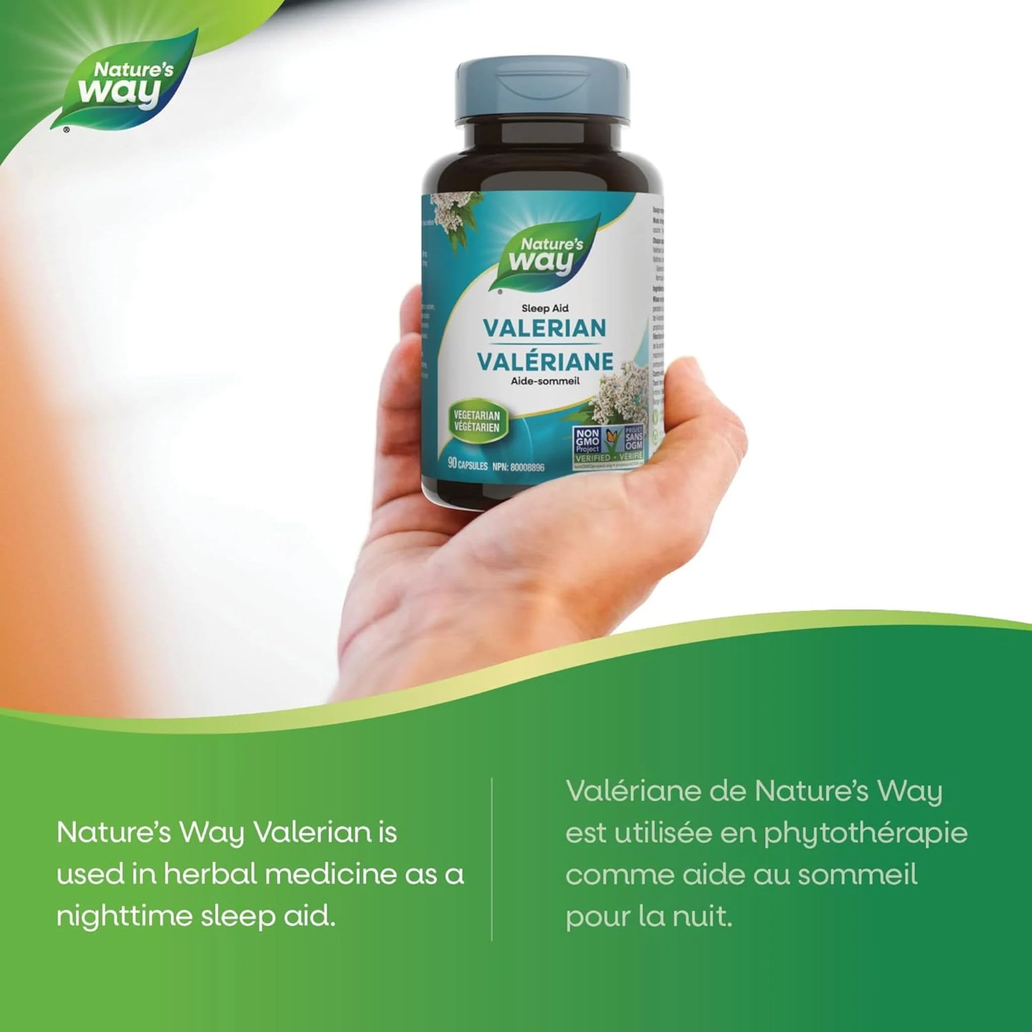 Nature's Way Valerian Standardized Extract, 90 Capsules - Image 4