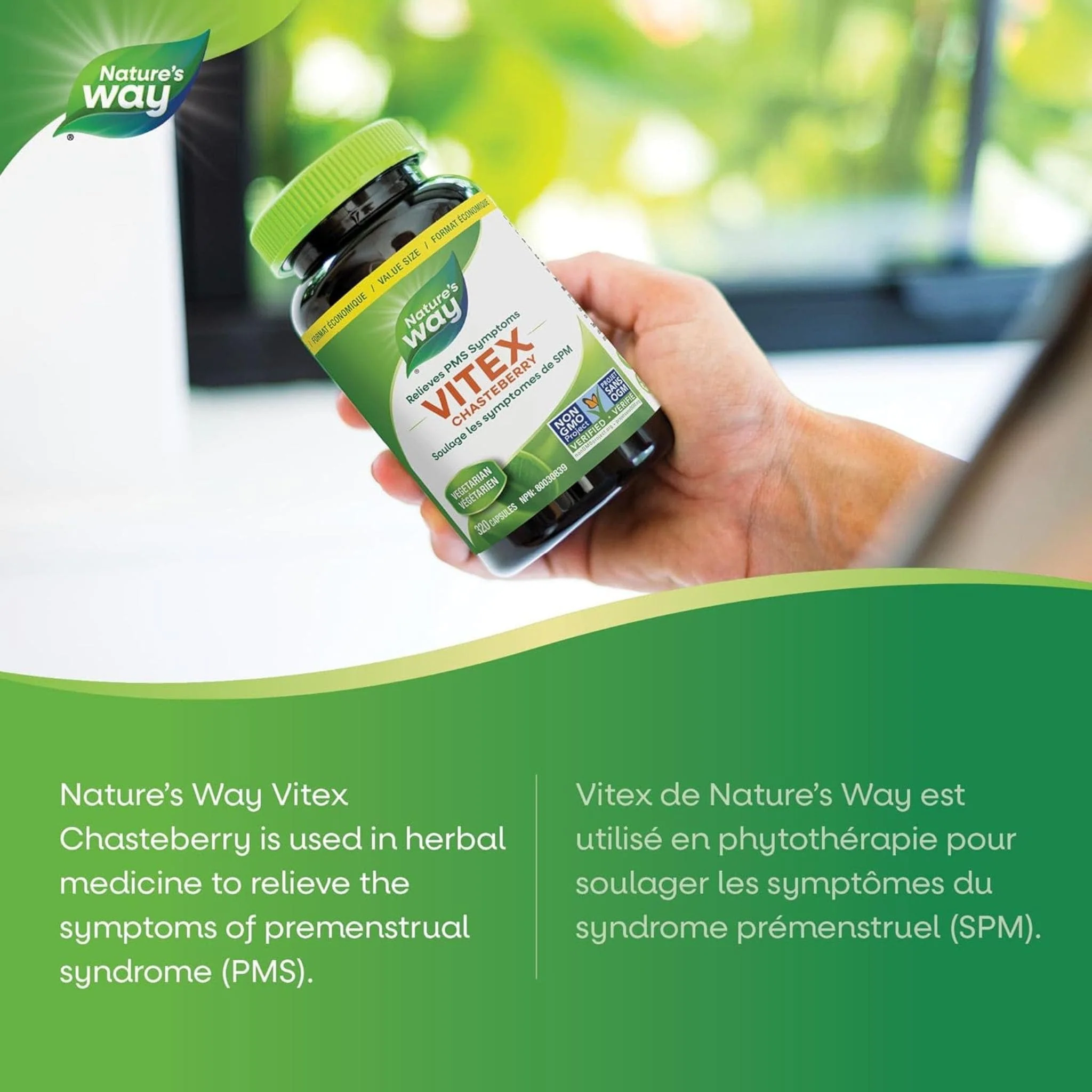 Nature's Way Vitex 400mg, Chaste Tree 400mg Capsules - Image 11