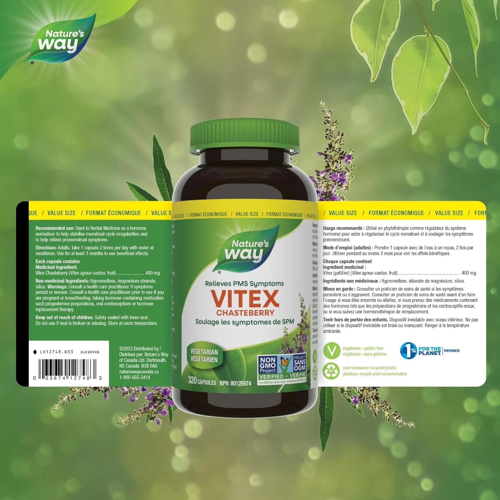 Nature's Way Vitex 400mg, Chaste Tree 400mg Capsules - Image 9