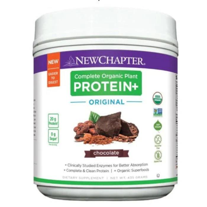 New Chapter Complete Organic Plant Protein+ Fuel & Replenish Chocolate, 20 Servings - Image 2