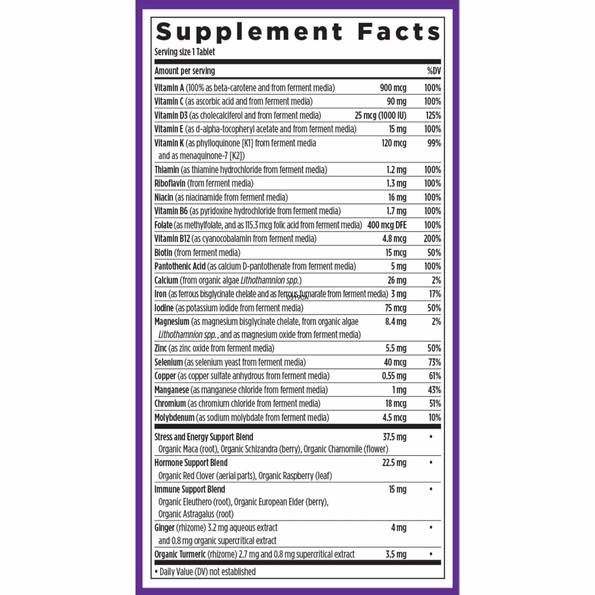New Chapter Every Woman's One Daily Multivitamin Tablets - Image 5