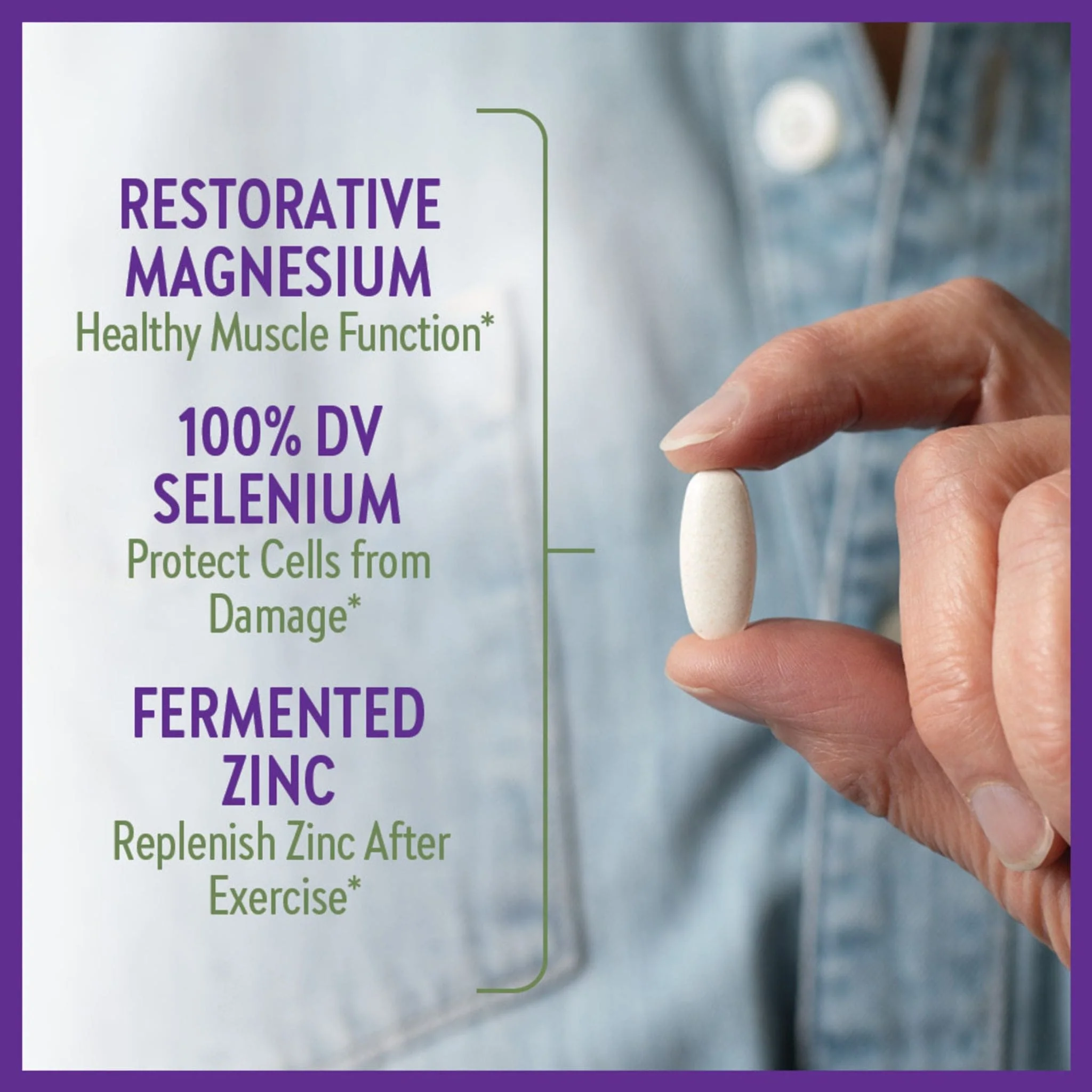 New Chapter Magnesium with Fermented Selenium and Fermented Zinc, 30 Tablets - Image 6