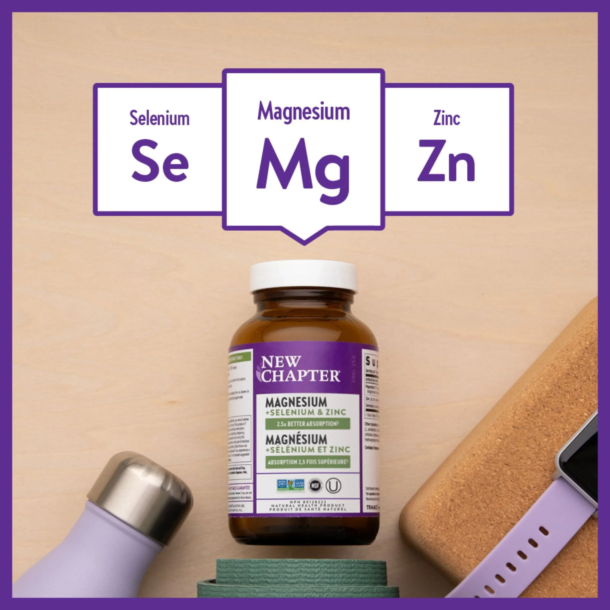 New Chapter Magnesium with Fermented Selenium and Fermented Zinc, 30 Tablets - Image 9