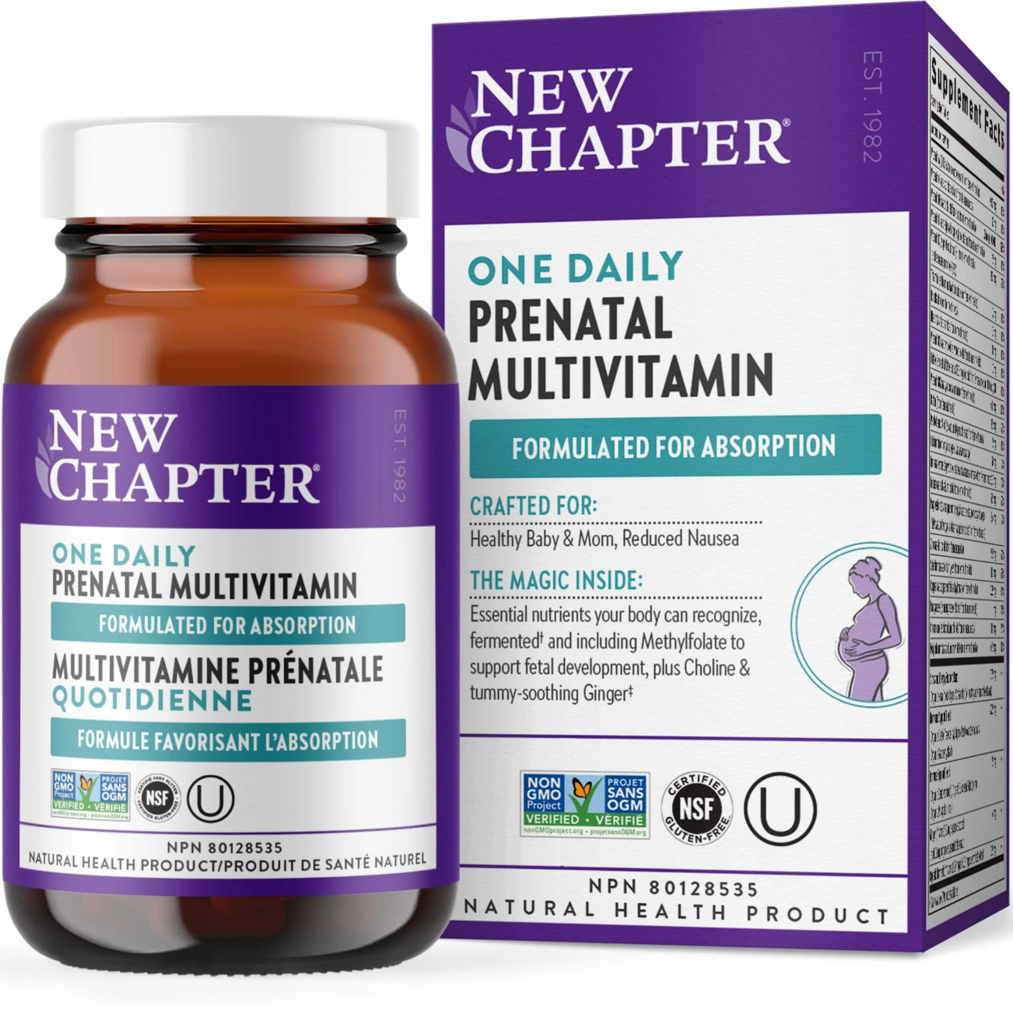 New Chapter One Daily Prenatal Multivitamin, Tablets CLEARANCE 75% Off Exp 11/25 Final Sale