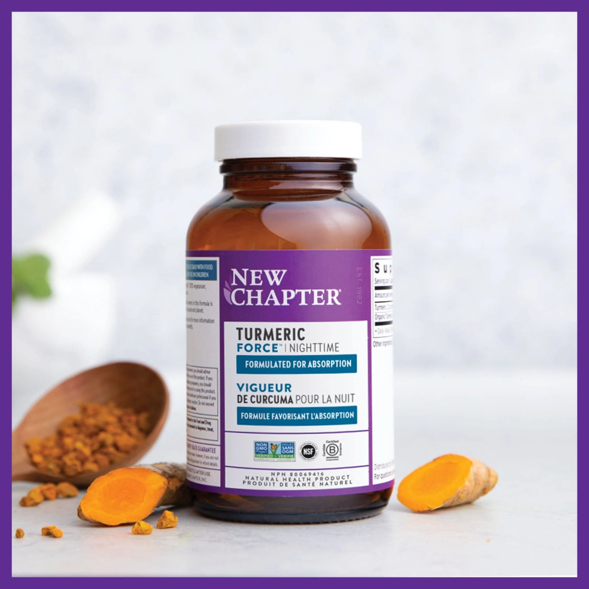 New Chapter Turmeric Force Nighttime, 48 Capsules - Image 2