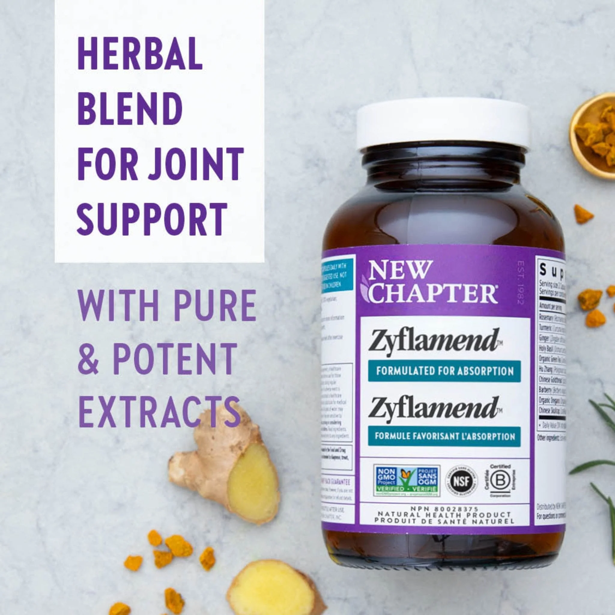 New Chapter Zyflamend (Herbal Joint Pain and Inflammation Reliever) - Image 6
