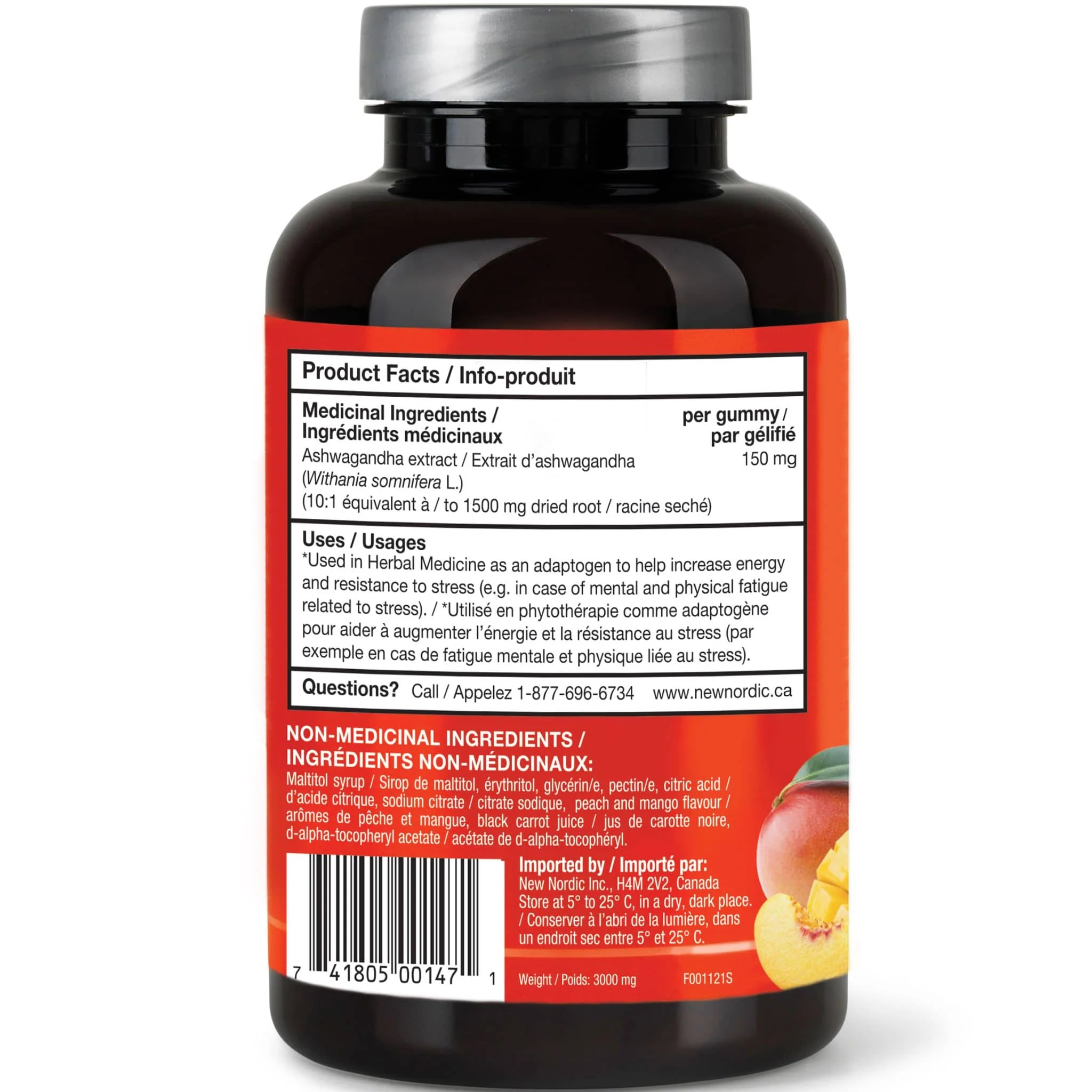 New Nordic Ashwagandha Gummies 150mg, 60 Vegan Gummies - Image 2