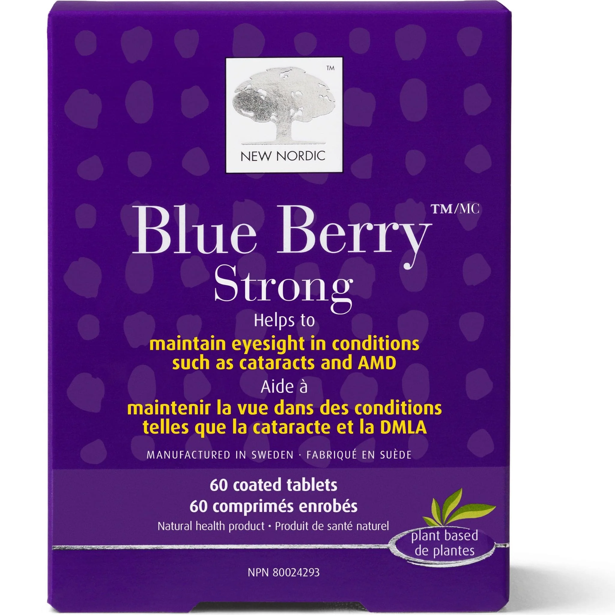 New Nordic Blue Berry Strong, Coated Tablets