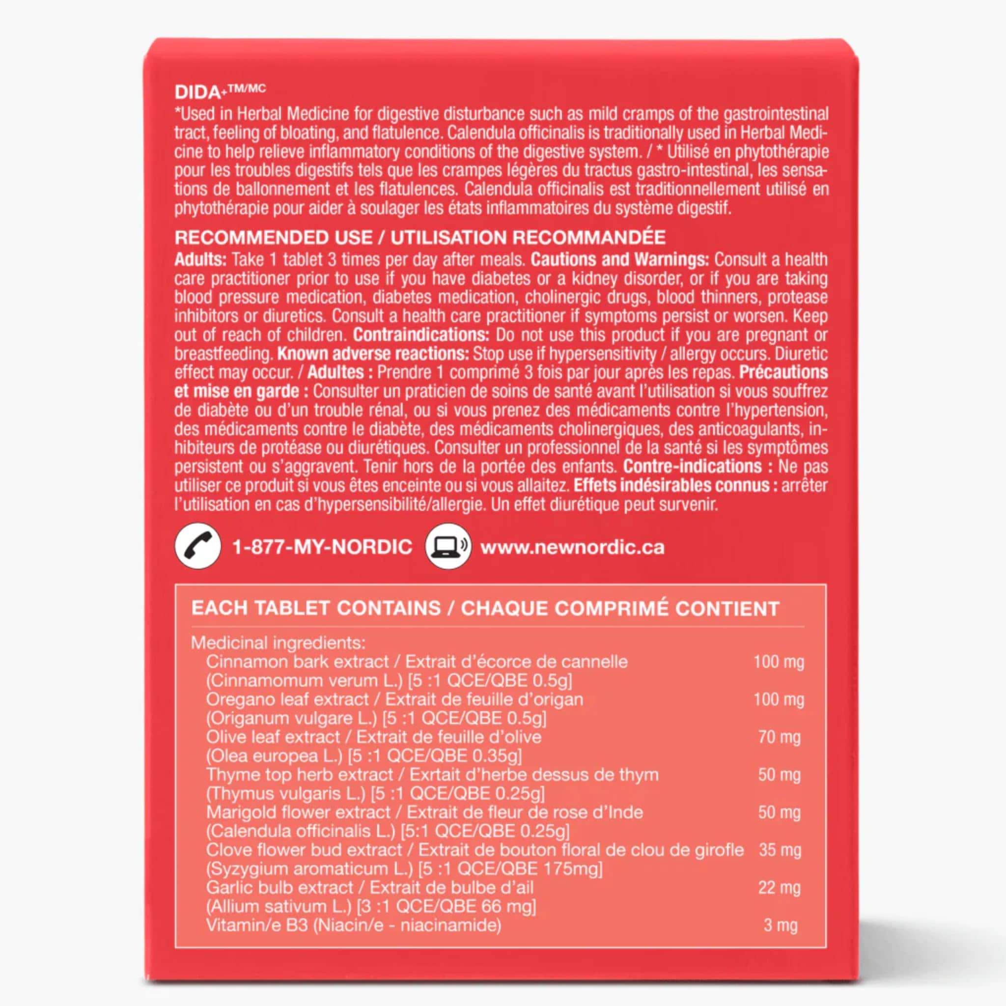 New Nordic Dida, For Cramps, Bloating and Flatulence, 60 Coated Tablets - Image 2